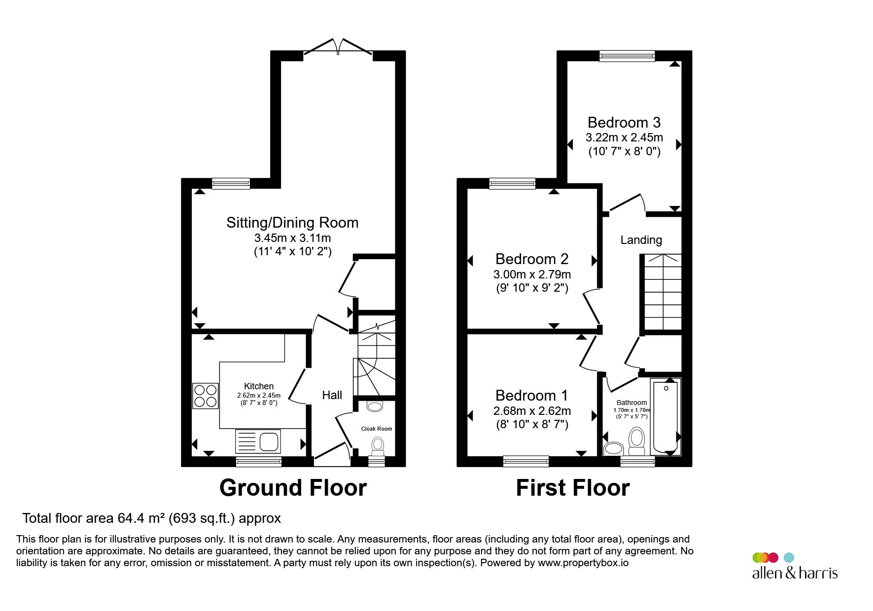 21, Honeysuckle Close, CALNE floorplan