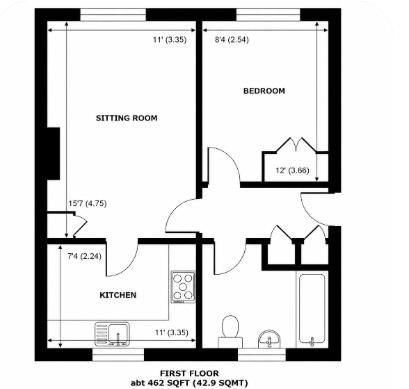 43A, Hanover Way, Windsor floorplan