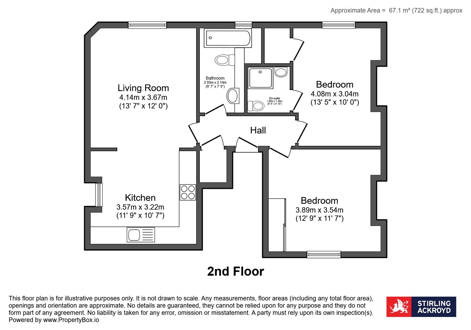 Flat 4, 94, White Horse Road, London floorplan