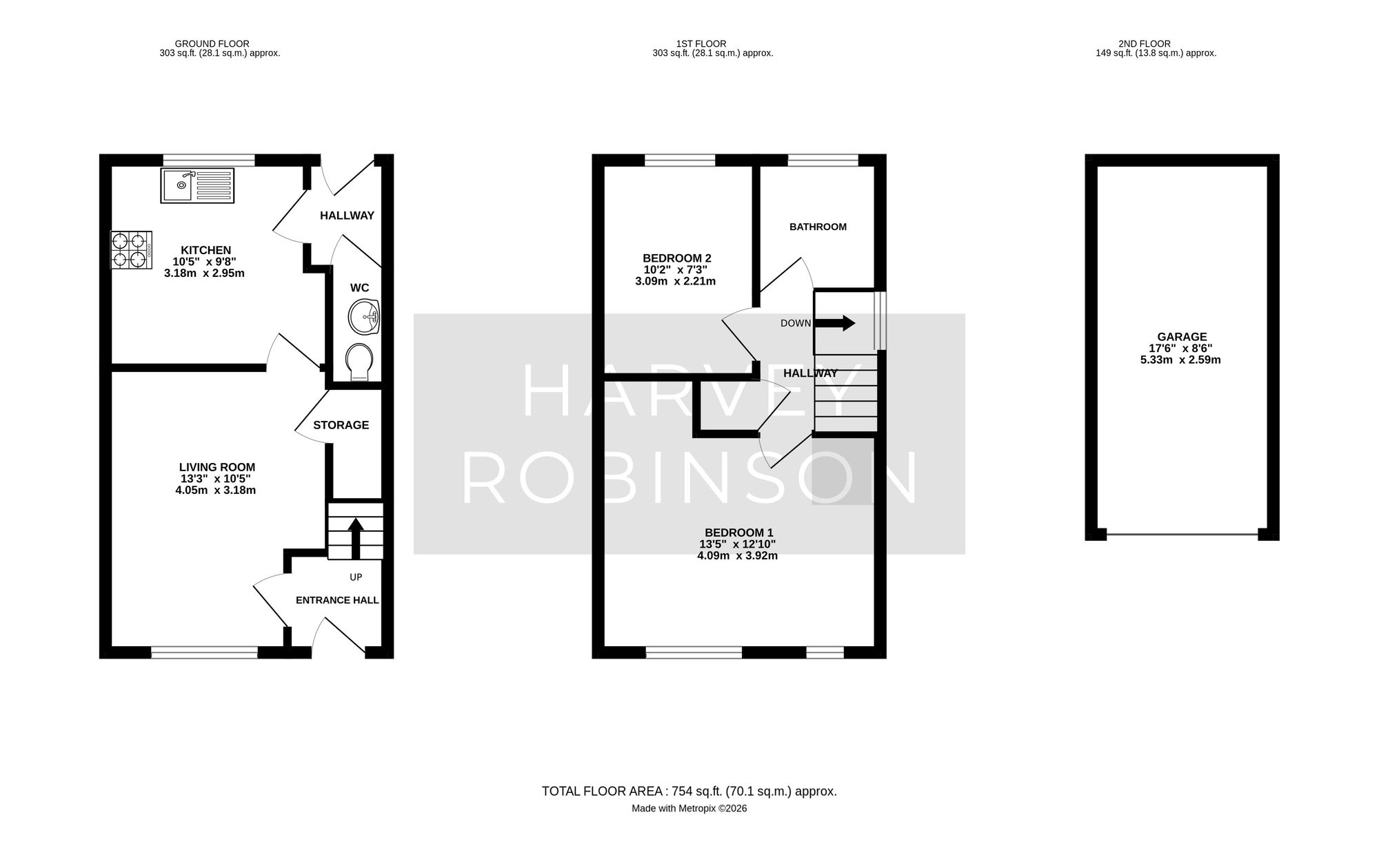8 Baxter Drive, St. Neots floorplan