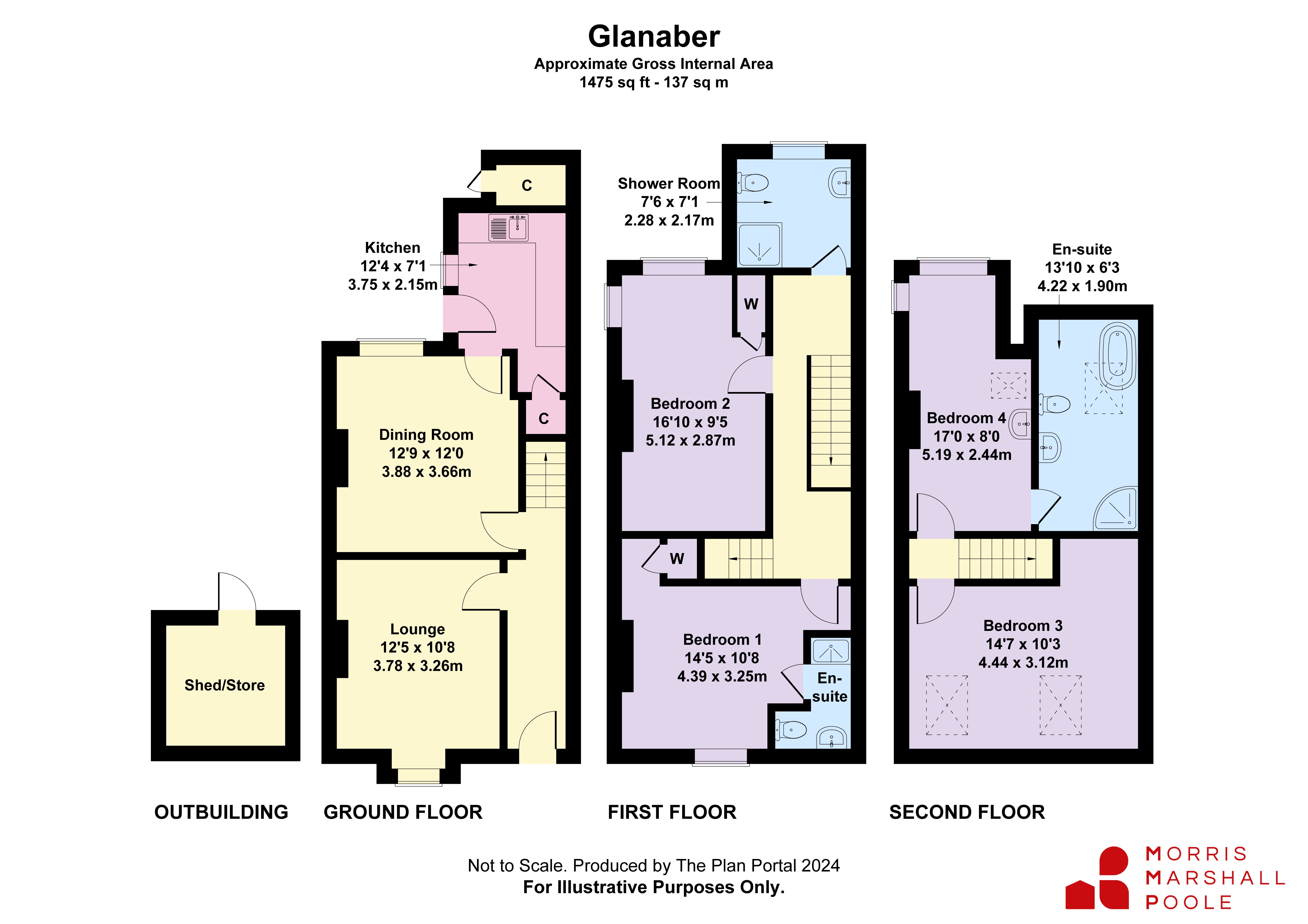 Glanaber,, Llwyngwril, Gwynedd floorplan