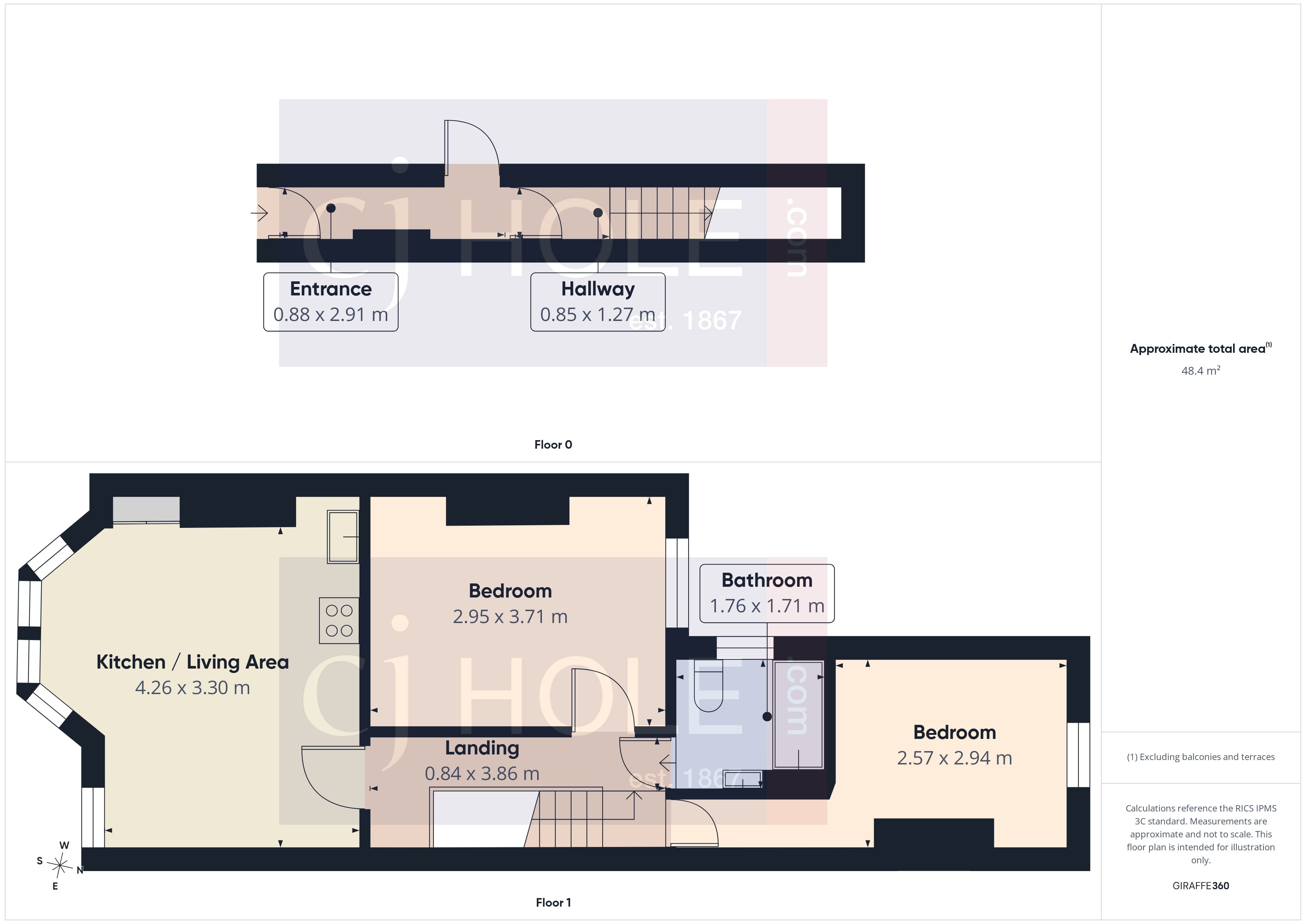 Flat B, 87, Beaufort Road, Bristol floorplan