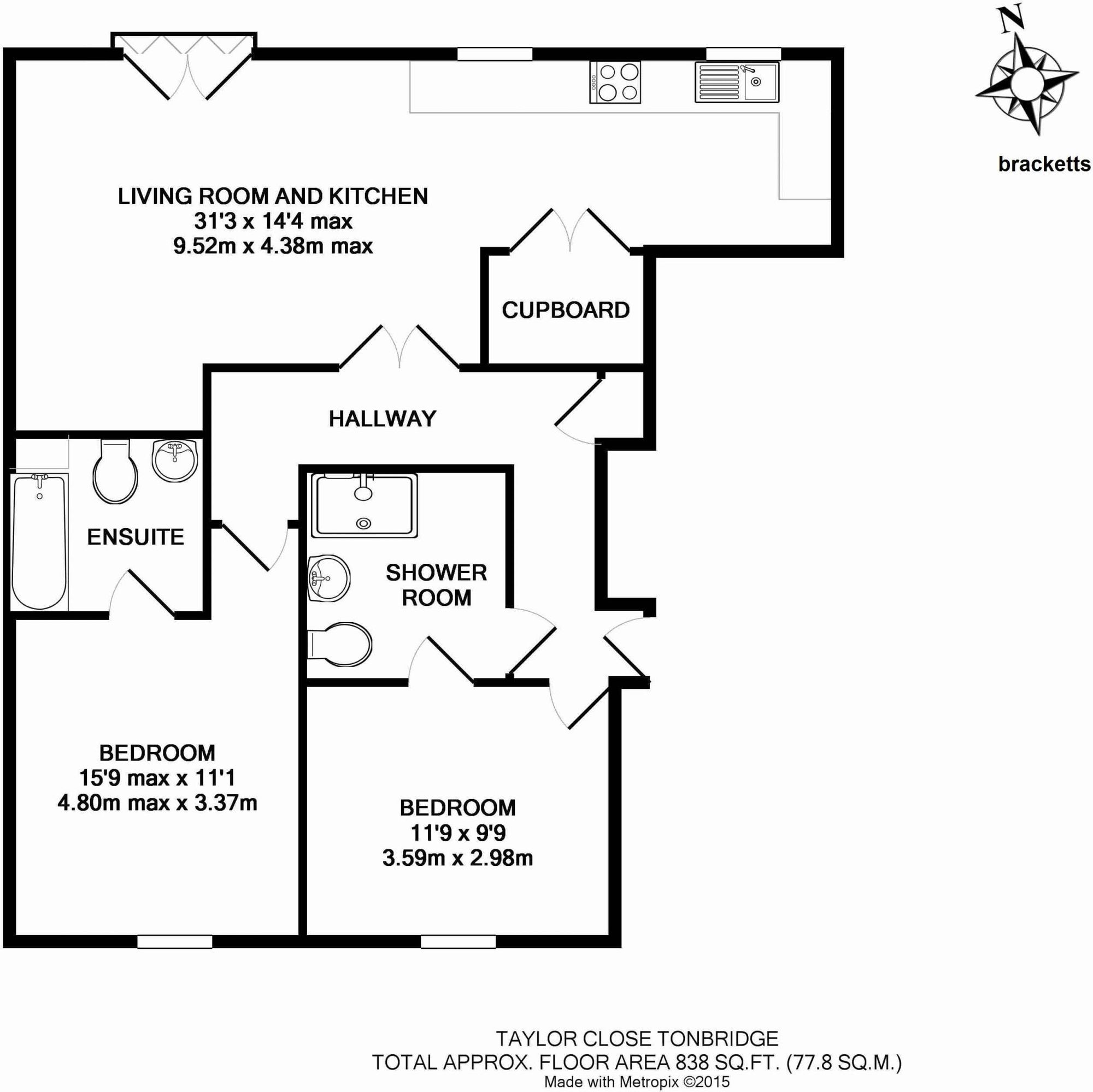 33 Taylor Close, Tonbridge floorplan