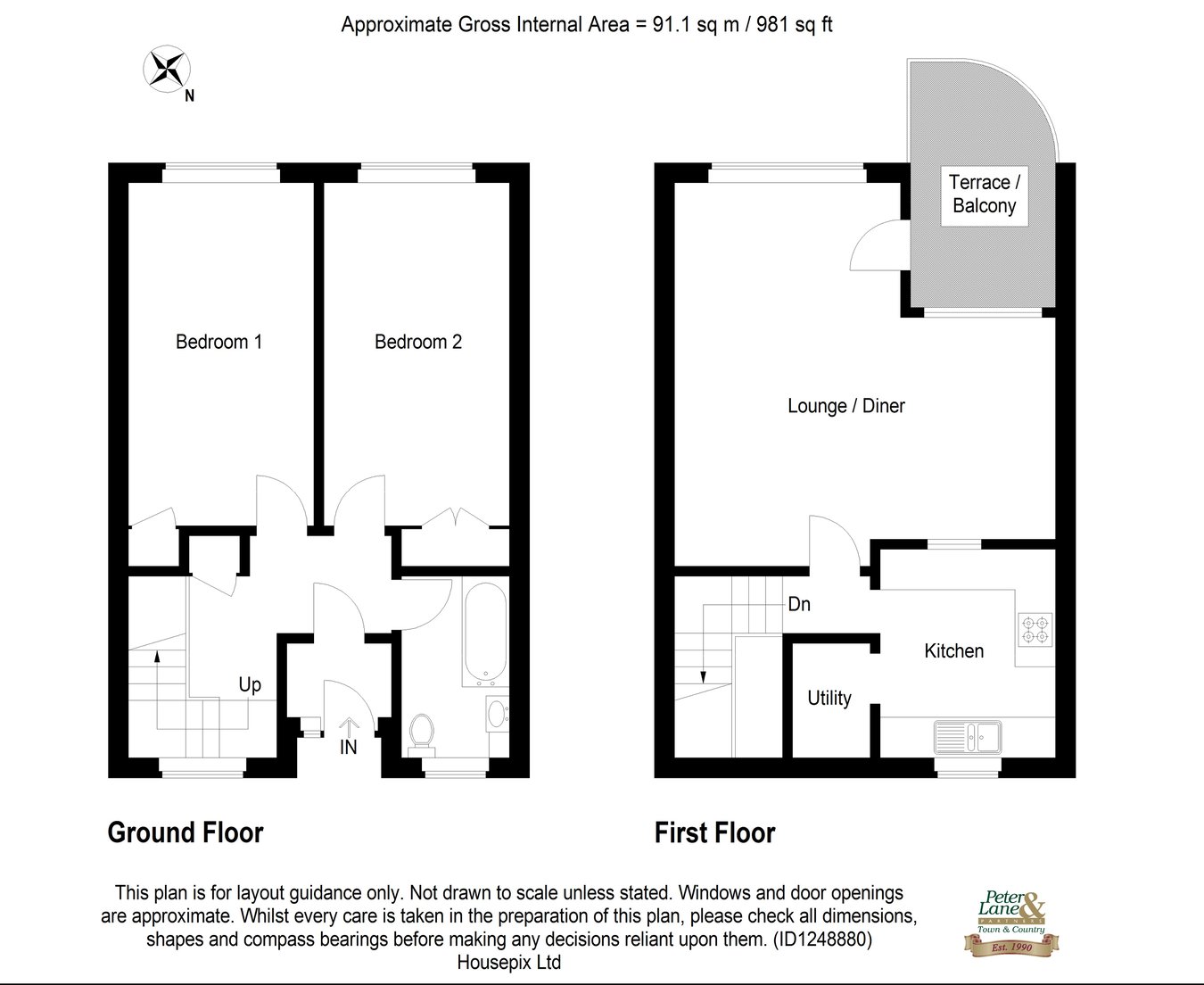 2, Abbey Rooms Lane, Huntingdon floorplan