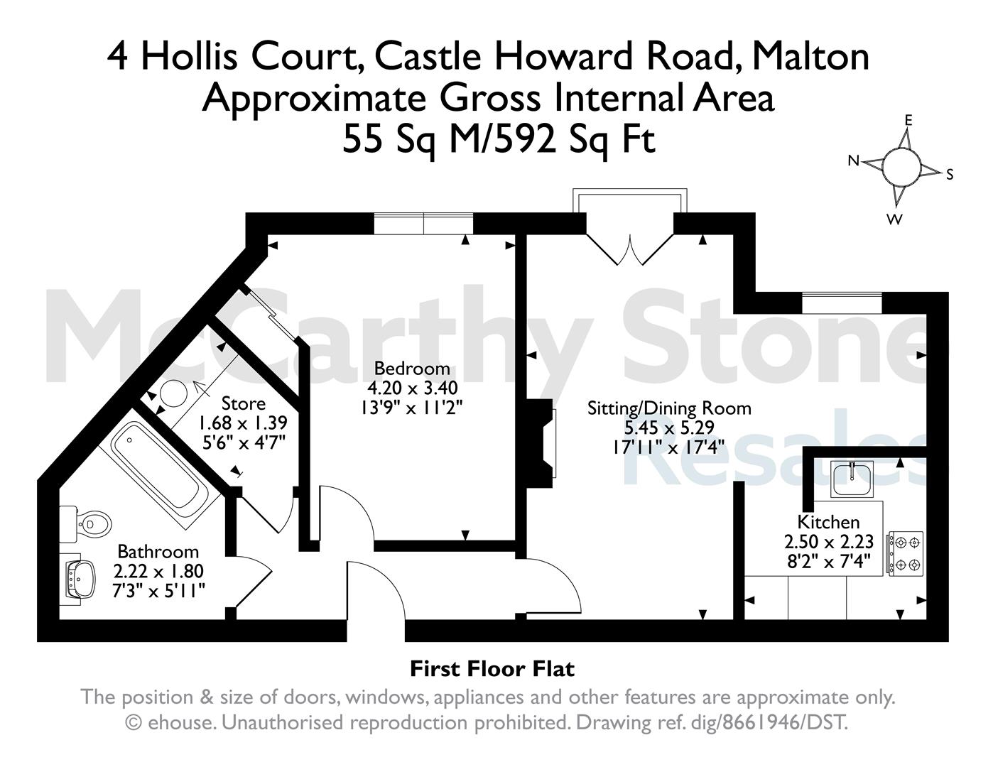 4 Hollis Court, Castle Howard Road, Malton floorplan