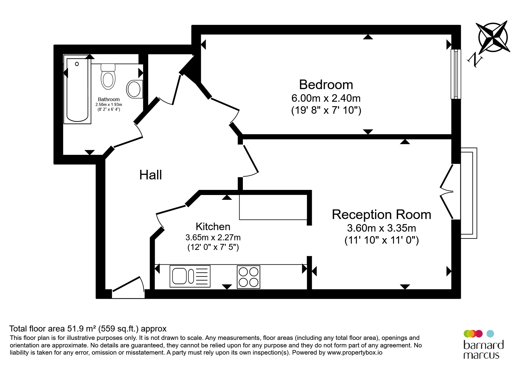 Flat 9, Kingfisher Court, 12, Wandle Road, Croydon floorplan
