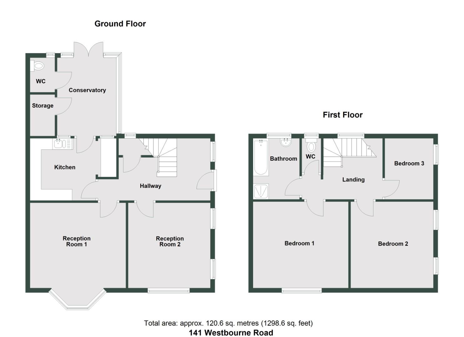 141, Westbourne Road, Penarth floorplan