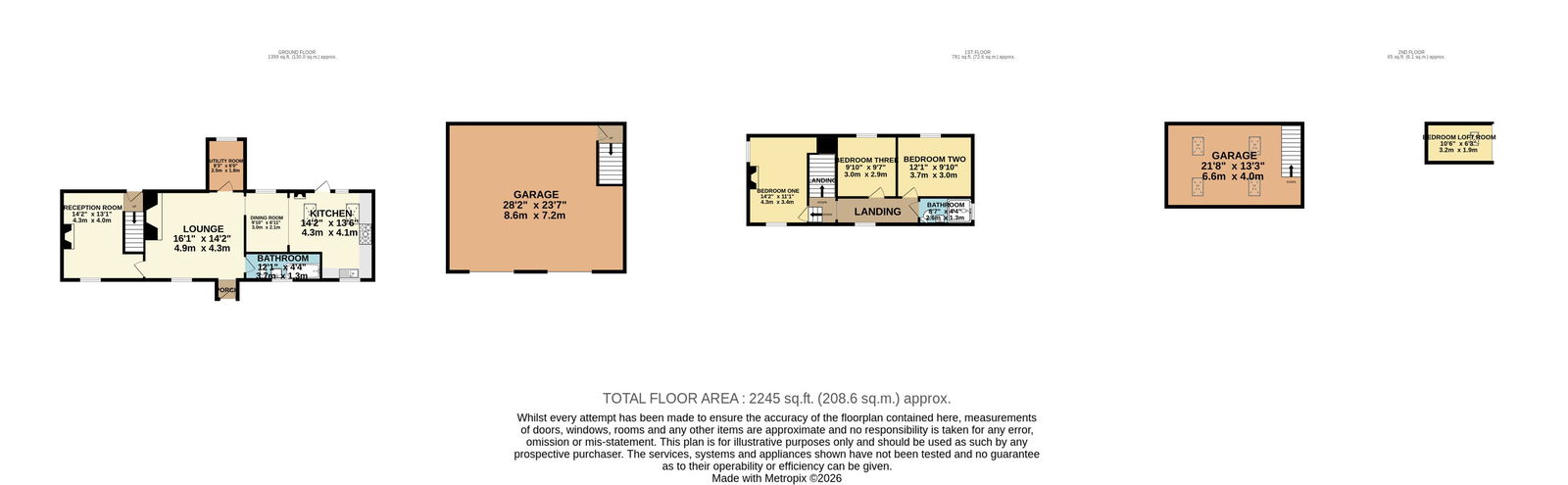 Farmhouse Cottage, 148, Norton Lane, Burntwood floorplan