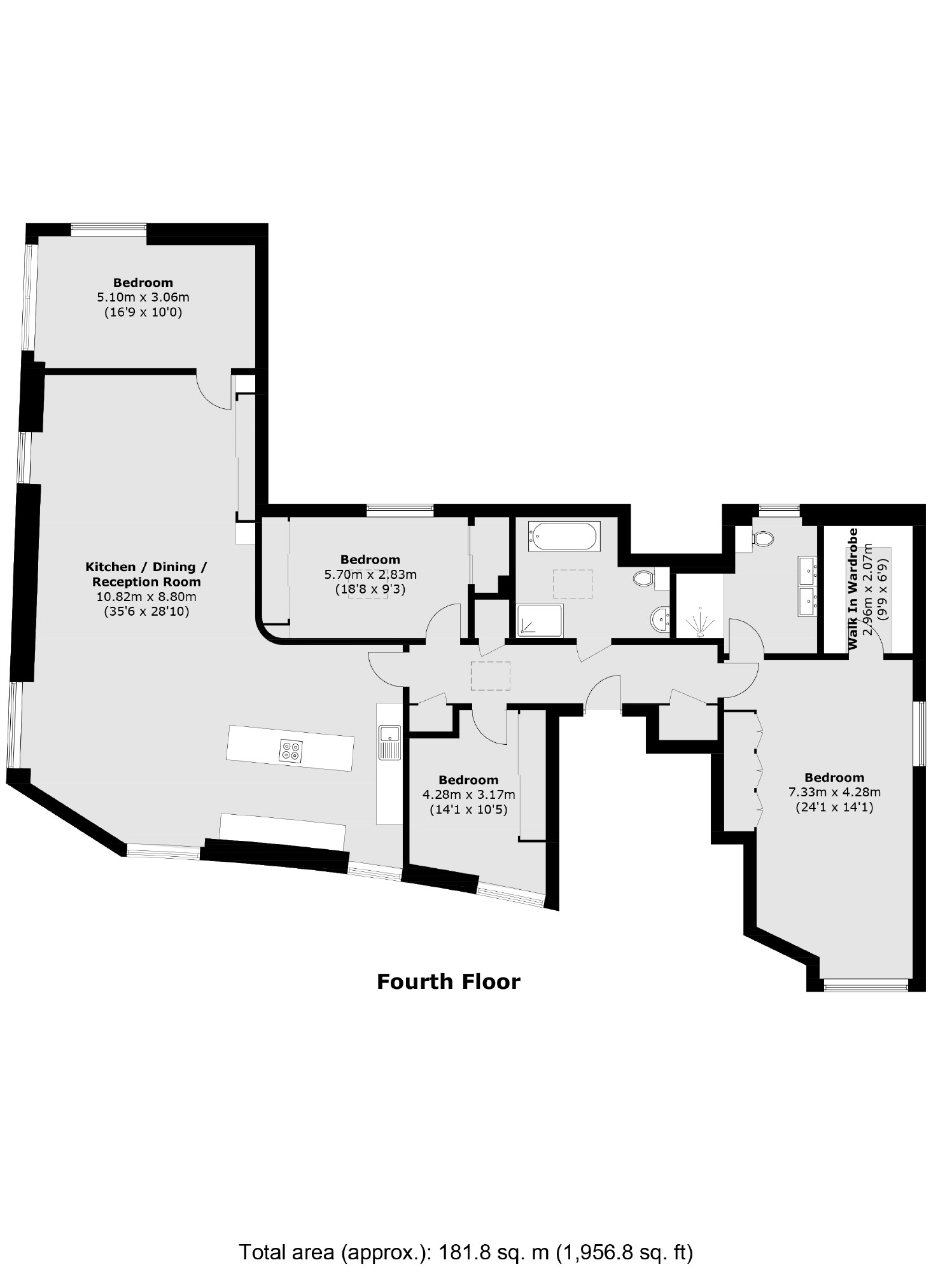 Lower Mortlake Road, Kew, Richmond TW9, 4 bedroom flat for sale