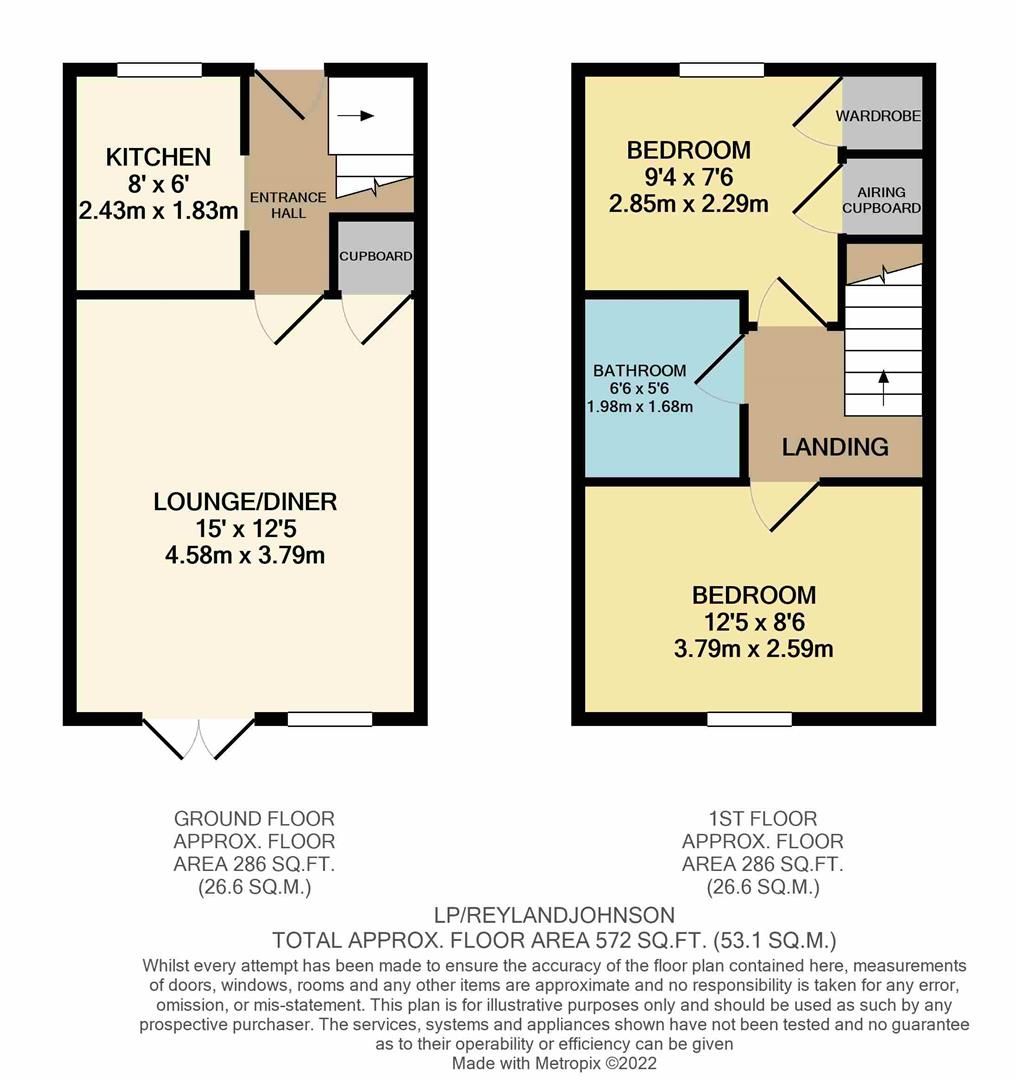 Ladywell Prospect, Sawbridgeworth CM21, 2 bedroom terraced house for