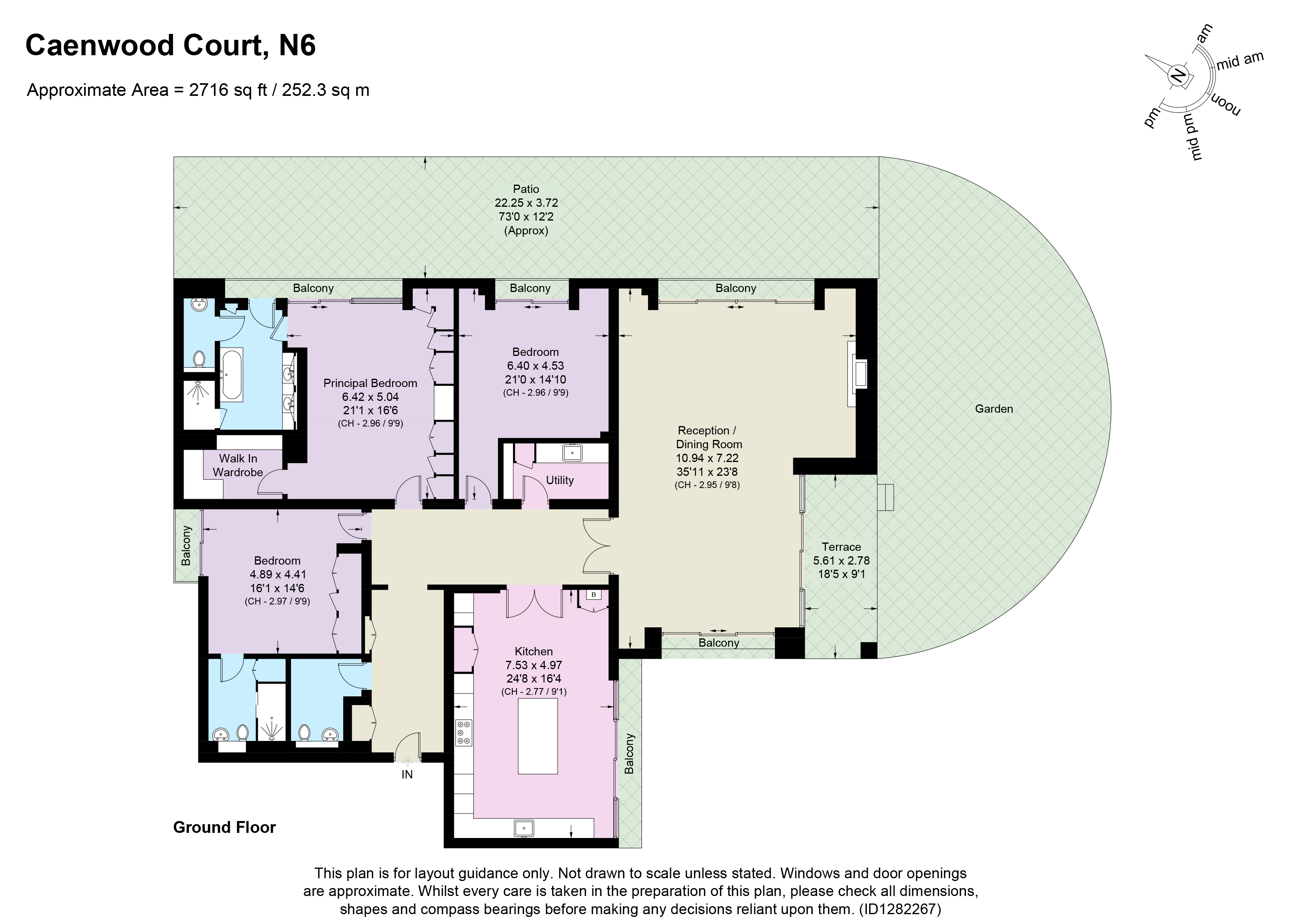 9,, Caenwood Court, Highgate floorplan