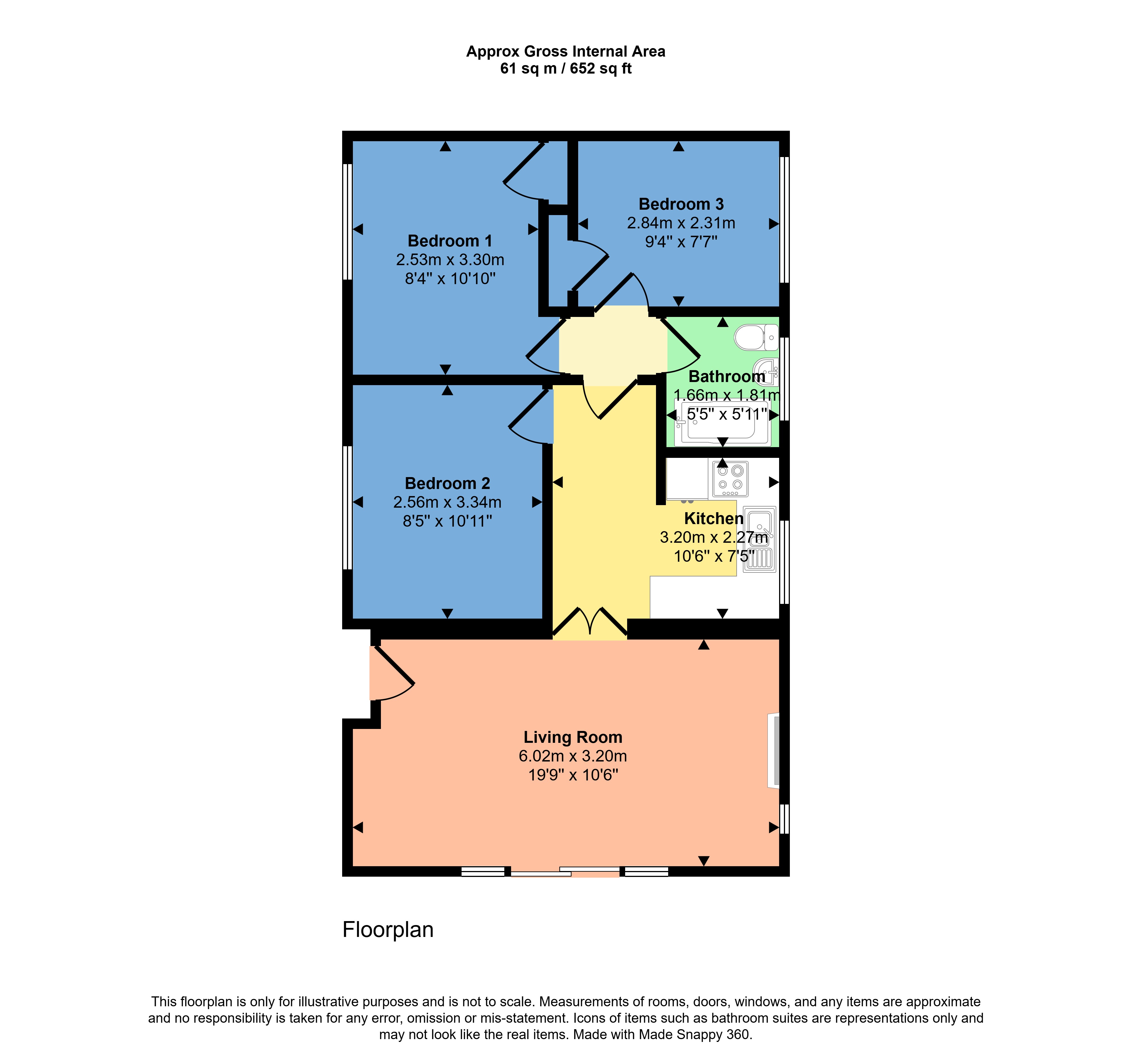 86, Widemouth Bay Holiday Village, Cornwall floorplan
