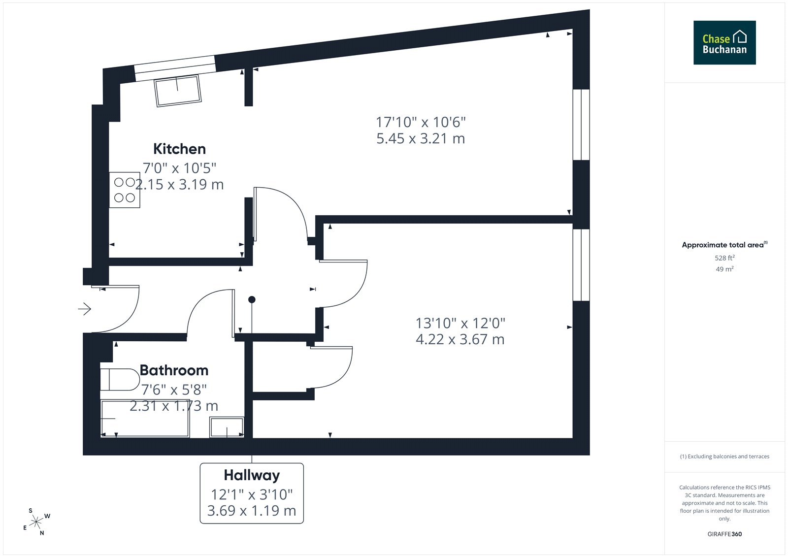 Flat 4,, Kyle House, Hampton floorplan