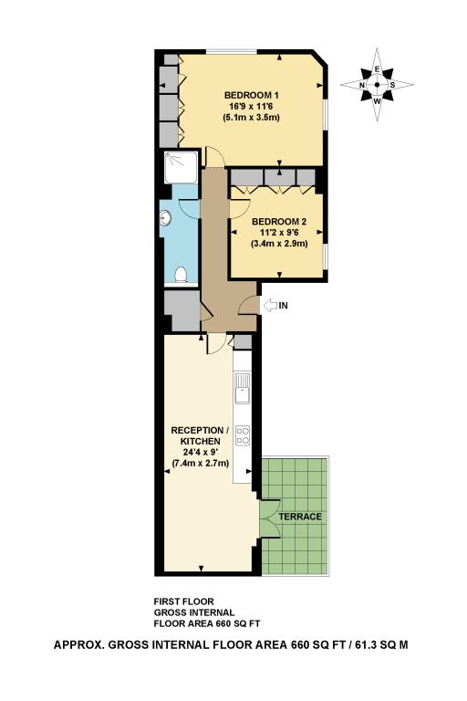 2 Bedrooms Flat to rent in Bradbury Street, London N16