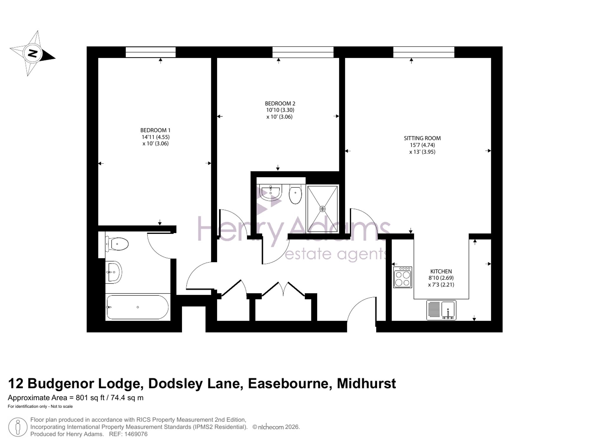 12 Budgenor Lodge Dodsley Lane, Midhurst floorplan