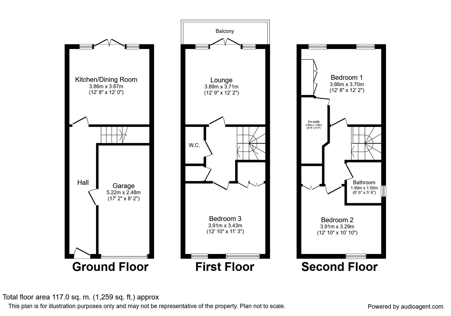 3 Bedrooms Terraced house to rent in Applecross Close, Rochester ME1