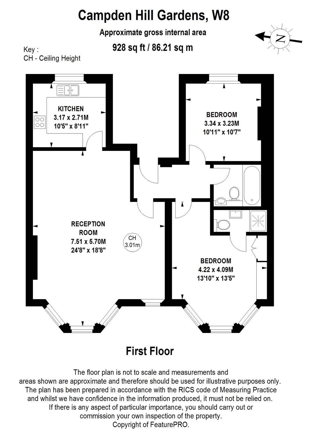 2 Bedrooms Flat to rent in Campden Hill Gardens, London W8