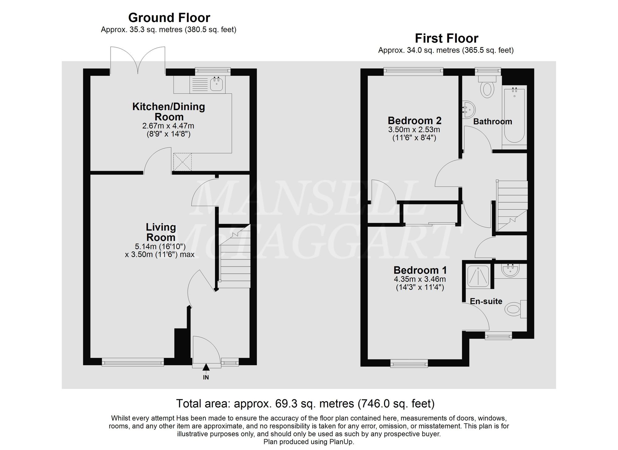 60 Lyon Close, Crawley floorplan