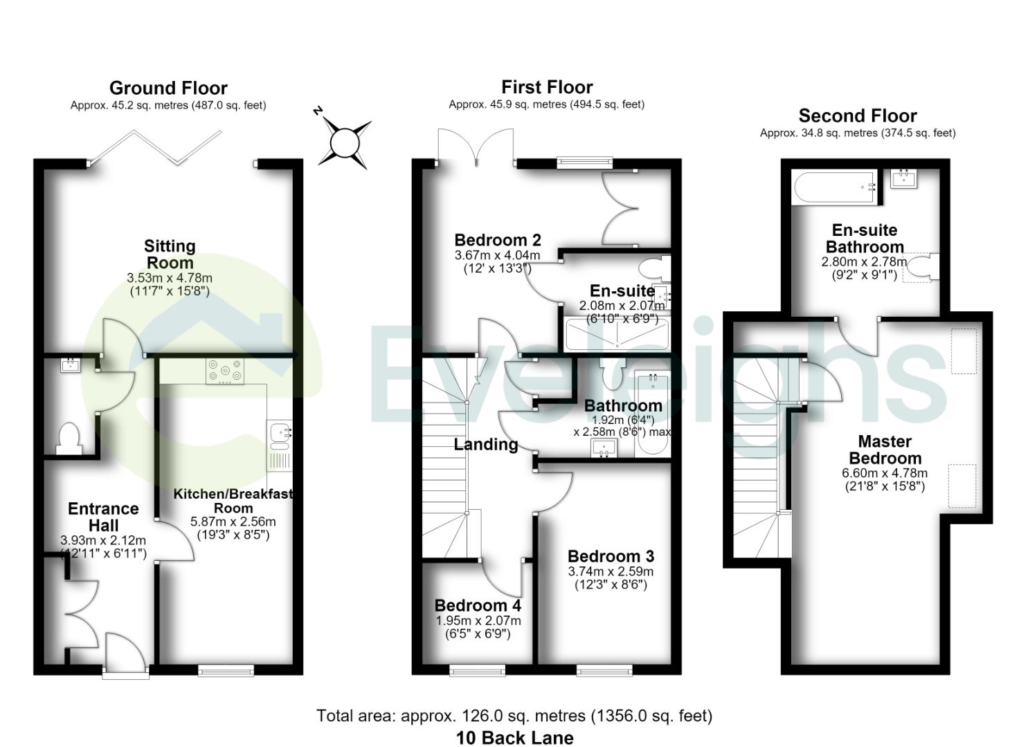 10, Back Lane, Bristol floorplan