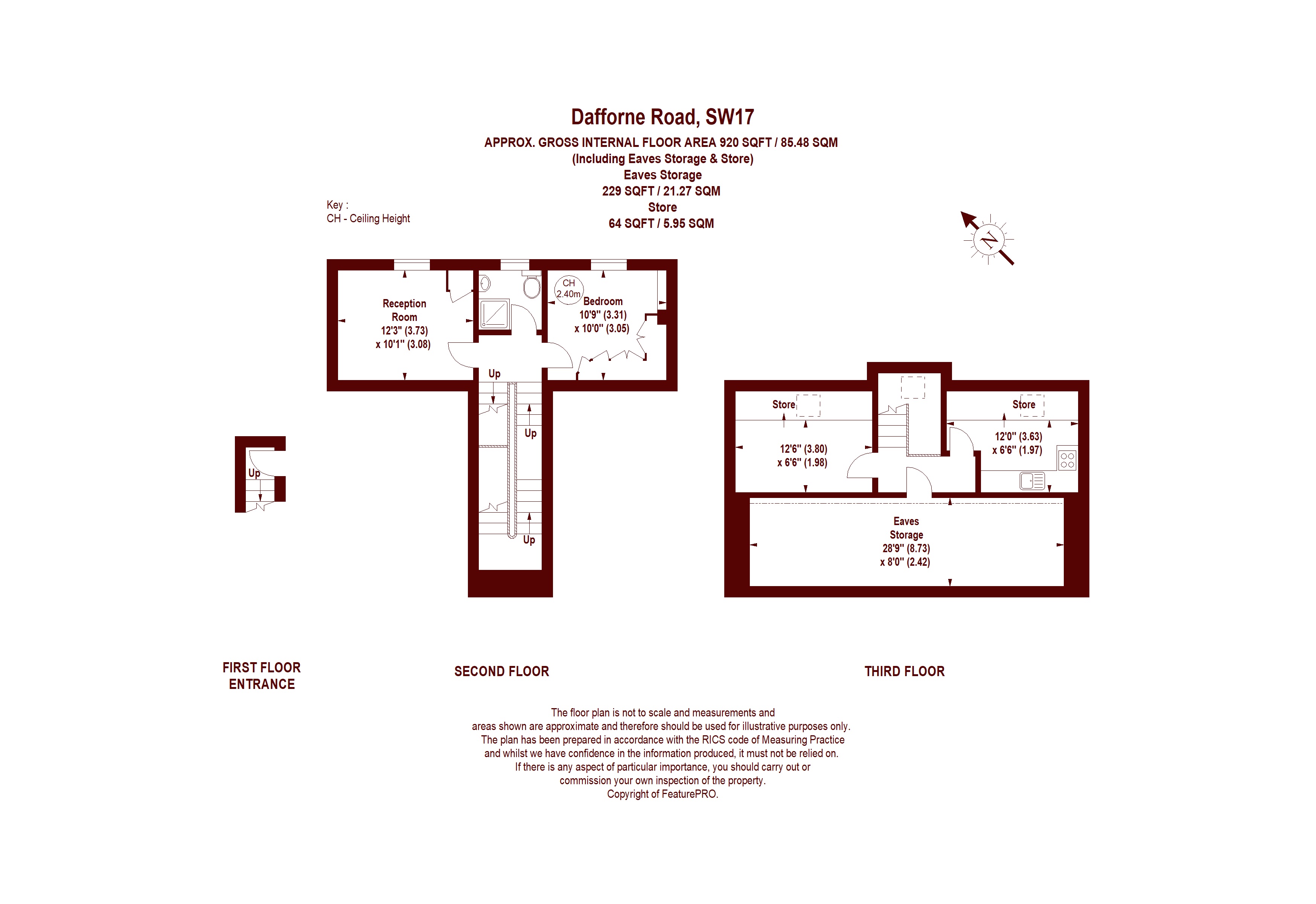 2 Bedrooms Flat for sale in Dafforne Road, London SW17