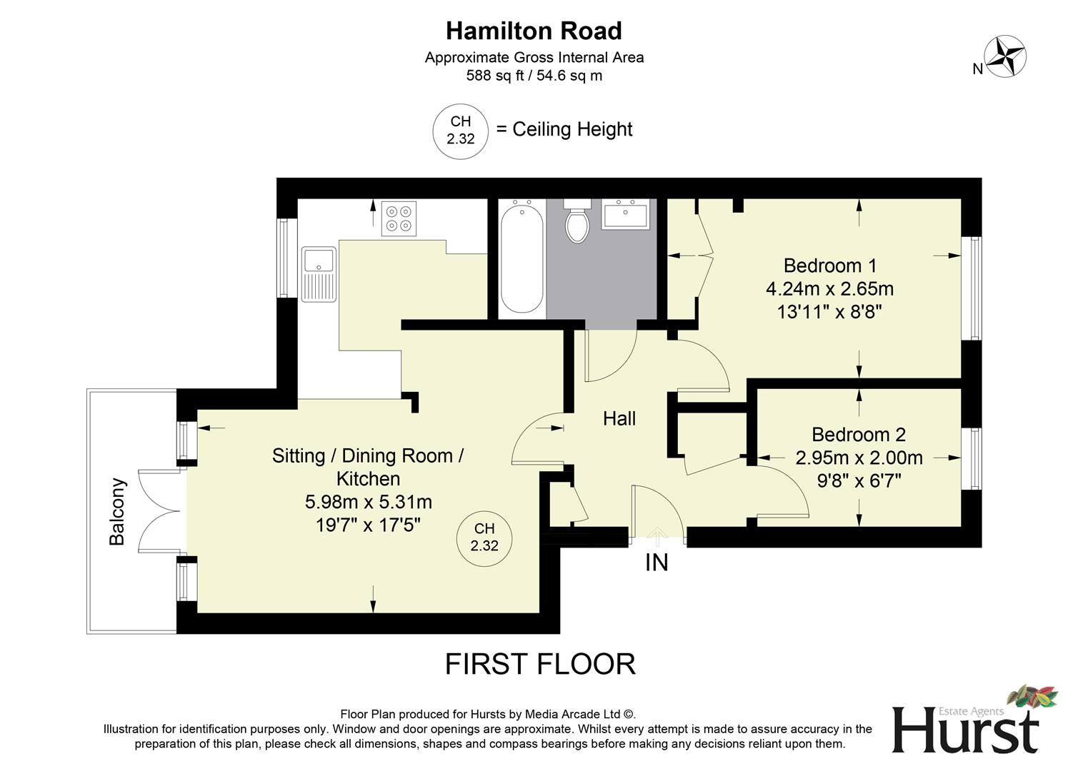 8 Tom Evans Court, Hamilton Road, High Wycombe floorplan