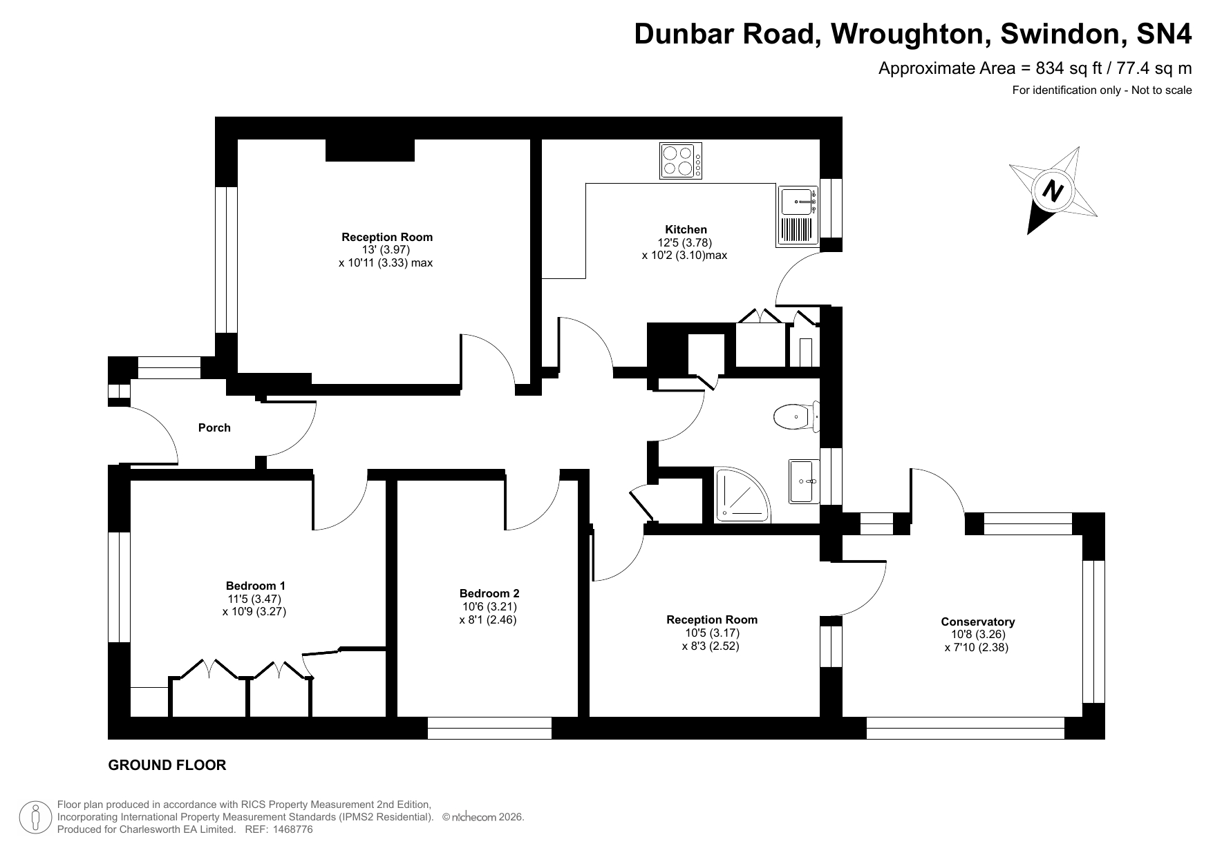 45, Dunbar Road, Wroughton floorplan