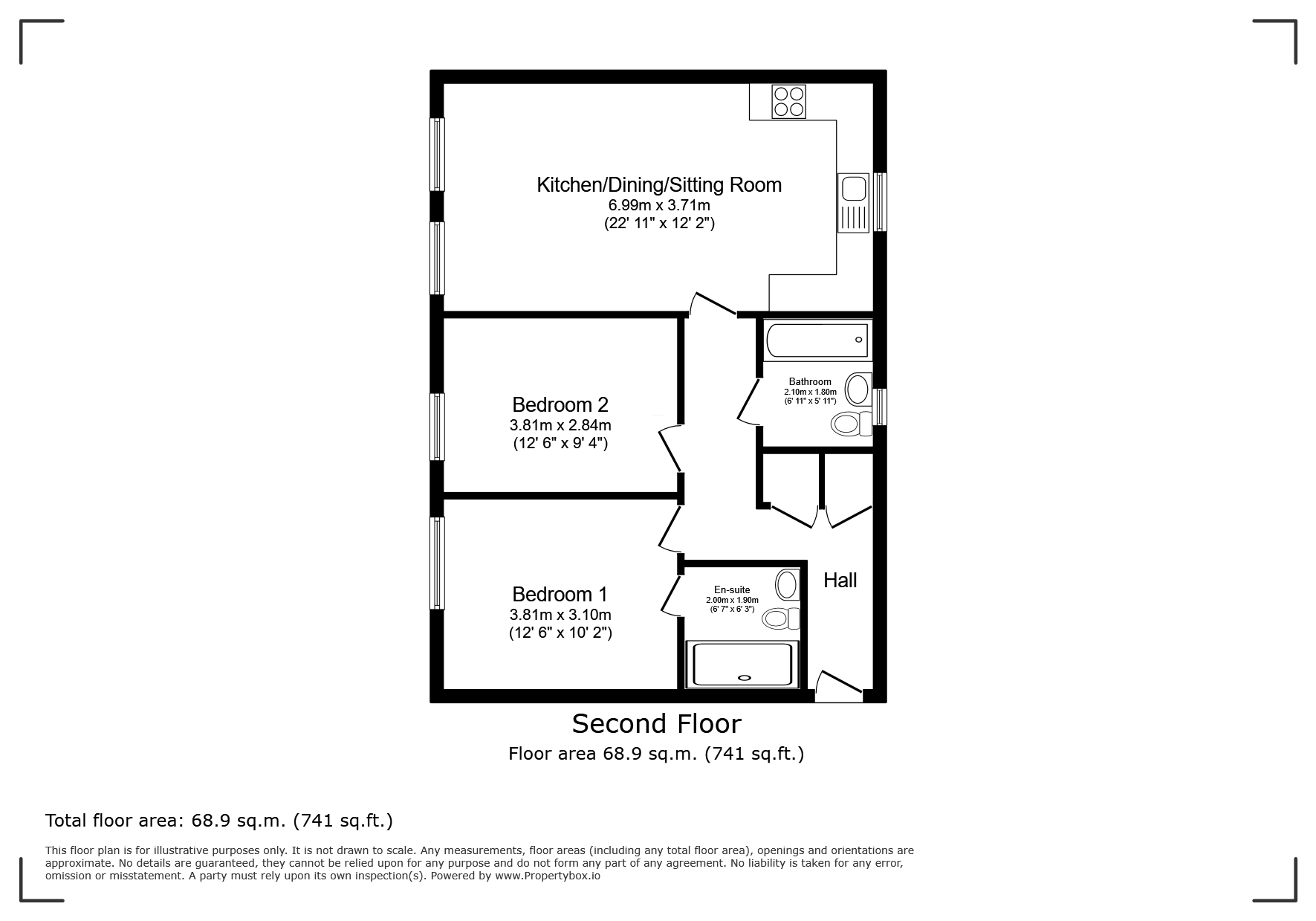 11, Hamilton House, 5, Charteris Close, Aldershot floorplan