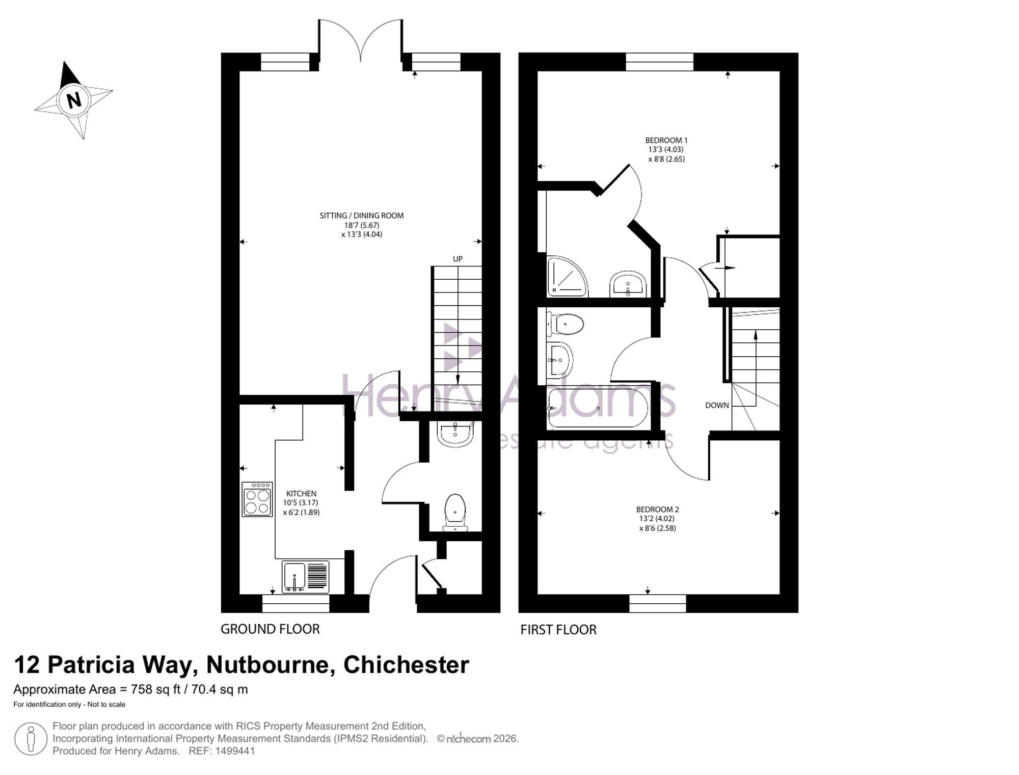 12 Patricia Way, Chichester floorplan