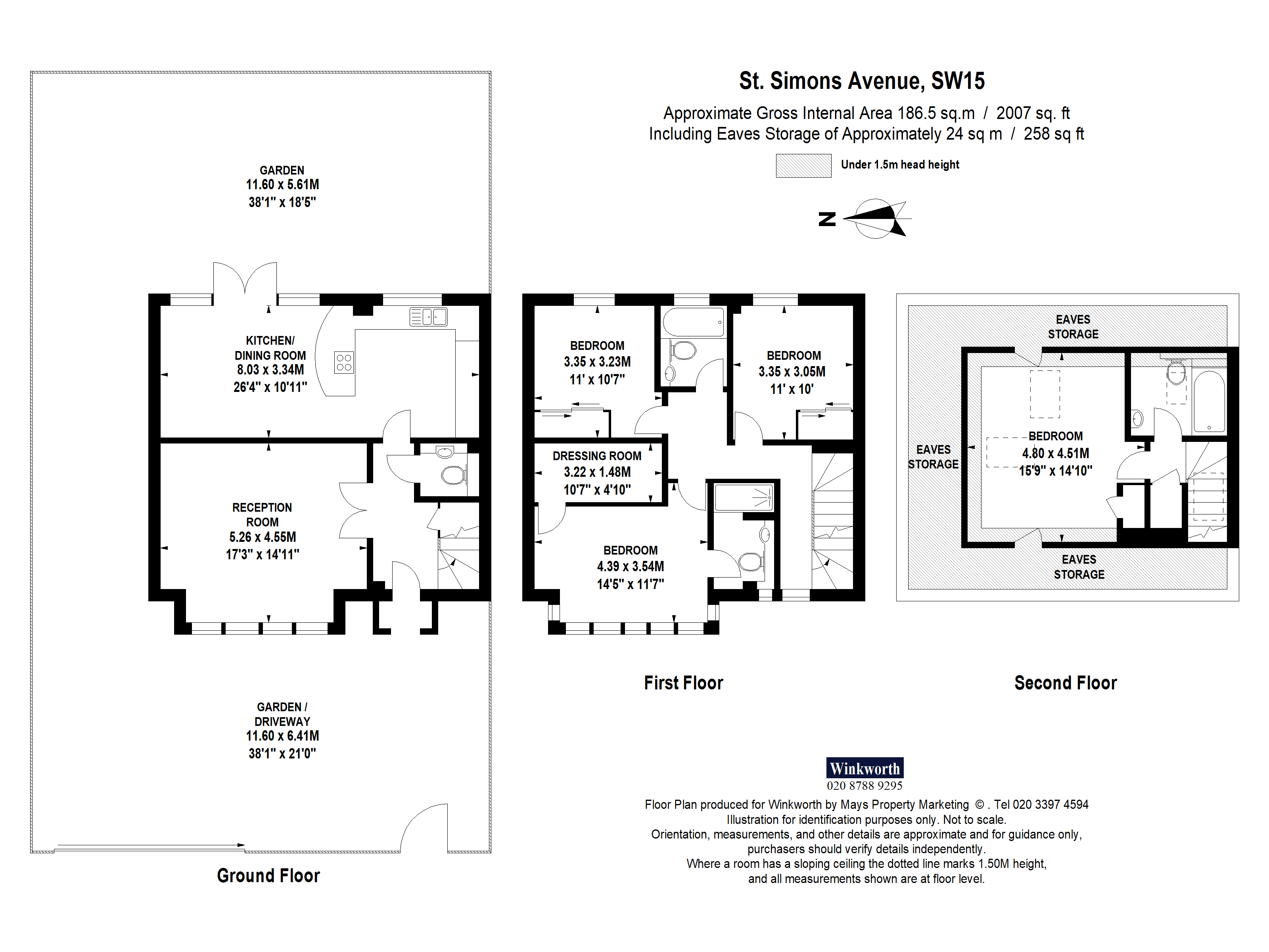 19, St. Simon's Avenue, London floorplan