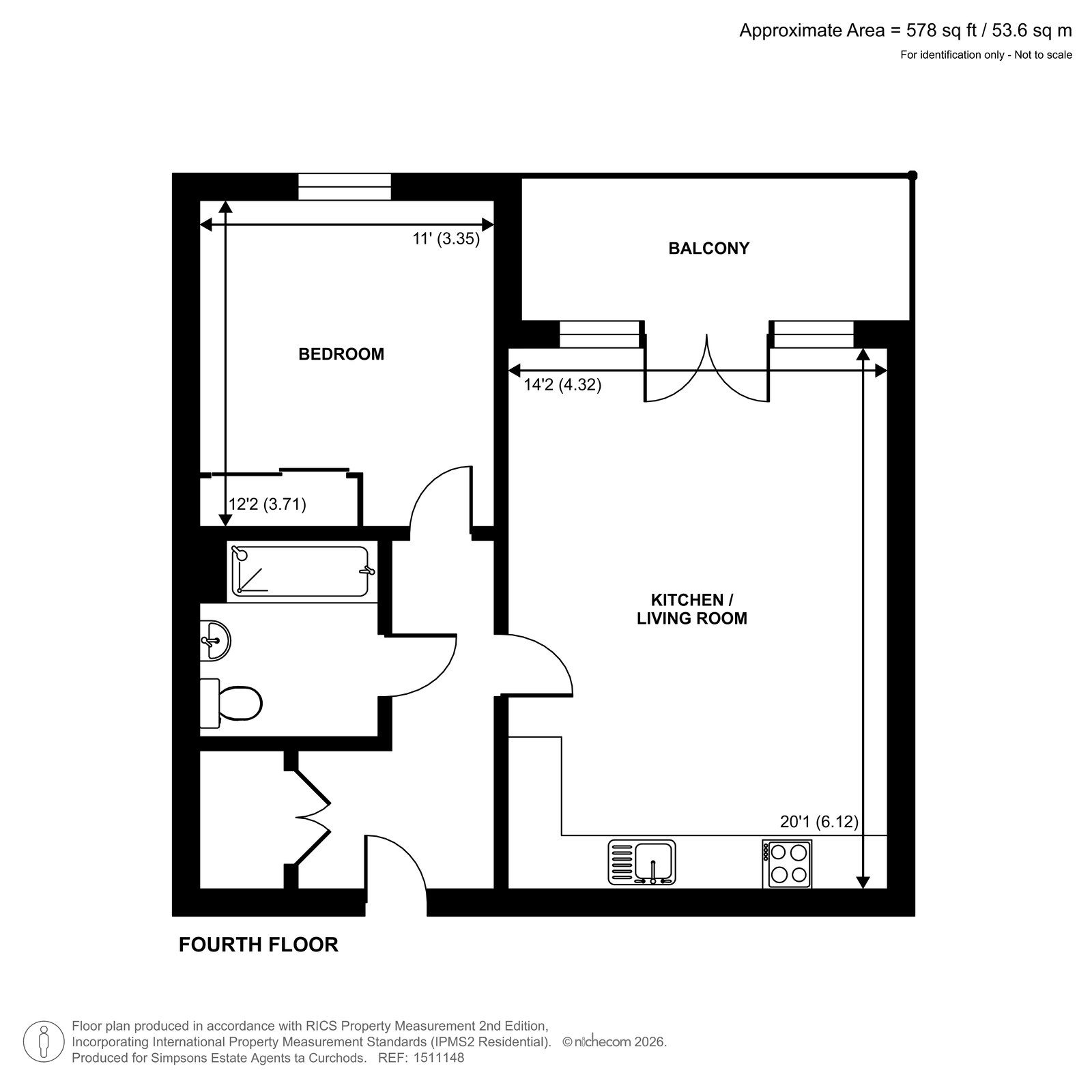 34 Somers House, 2, Spitfire Chase, Walton-On-Thames floorplan