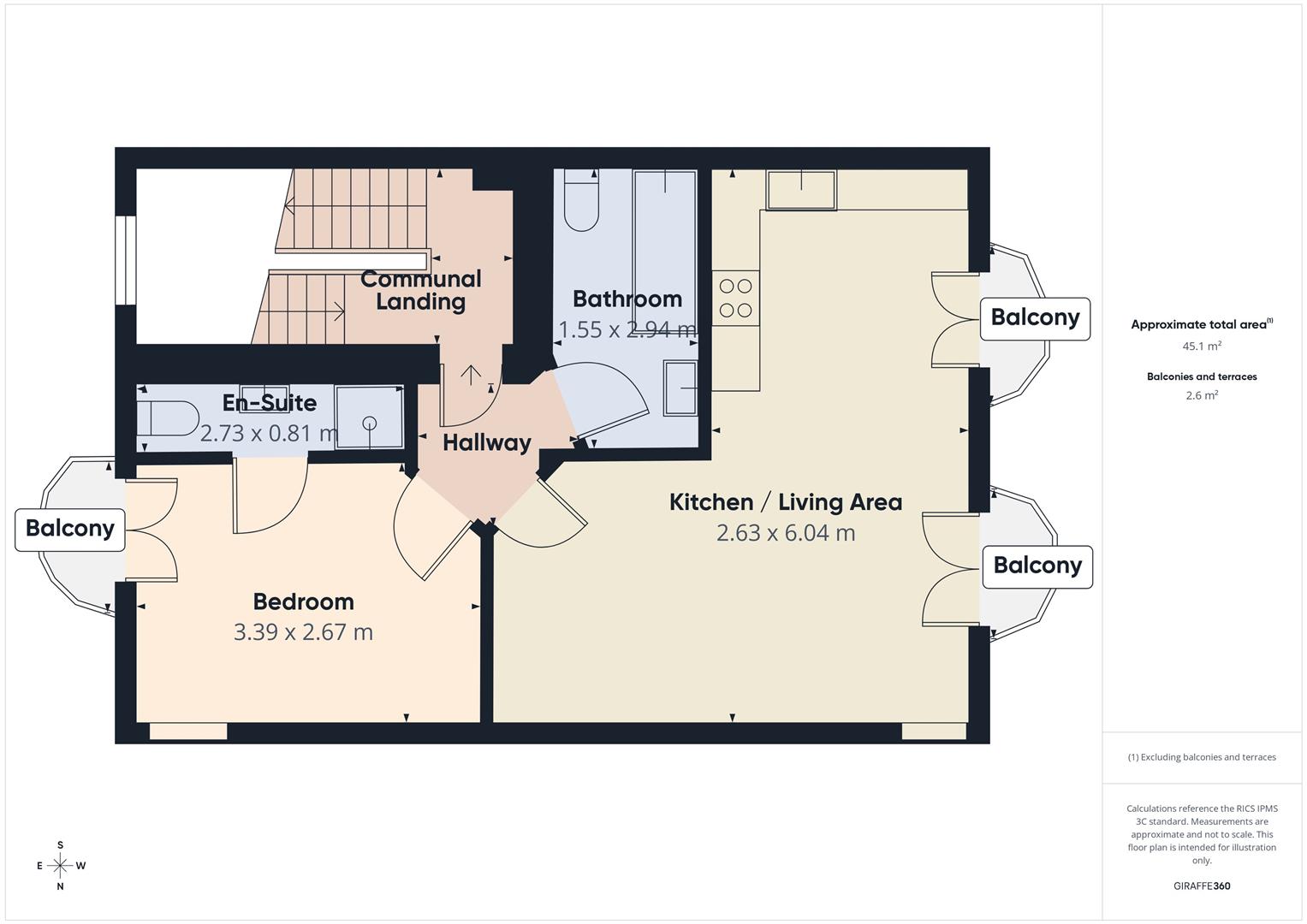 Flat 4, Cove View Apartments, Sommers Crescent, Ilfracombe floorplan