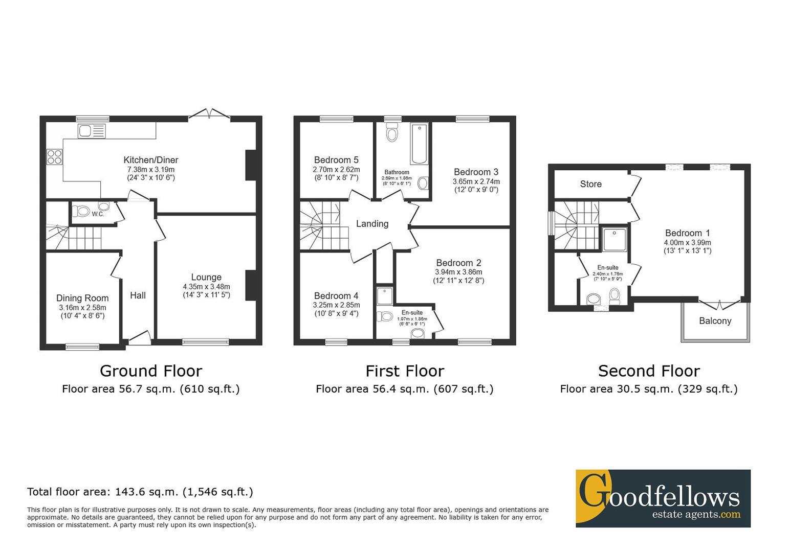 34, Elmwood Park Gardens, Newcastle Upon Tyne floorplan