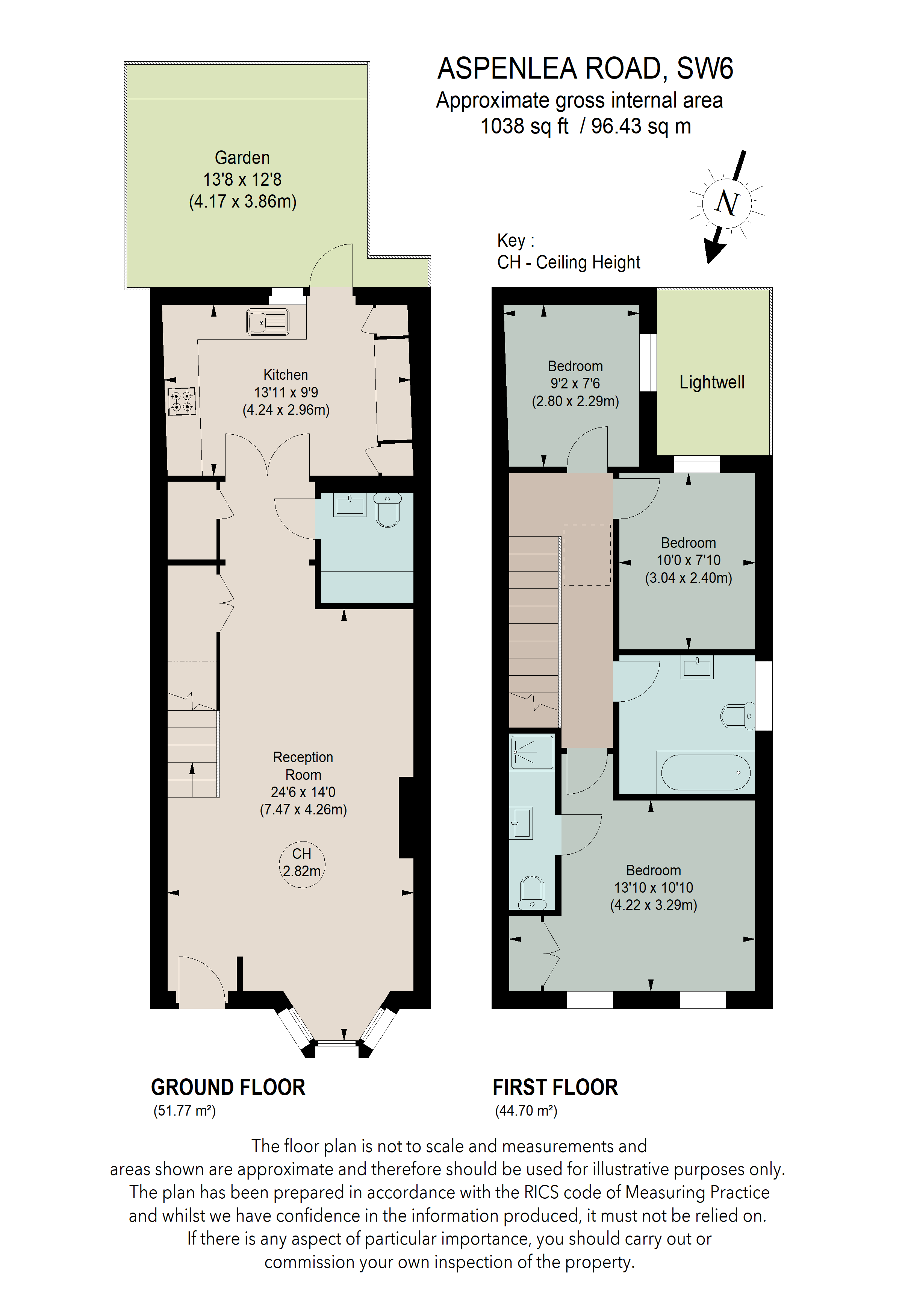 2A,, Aspenlea Road, London floorplan