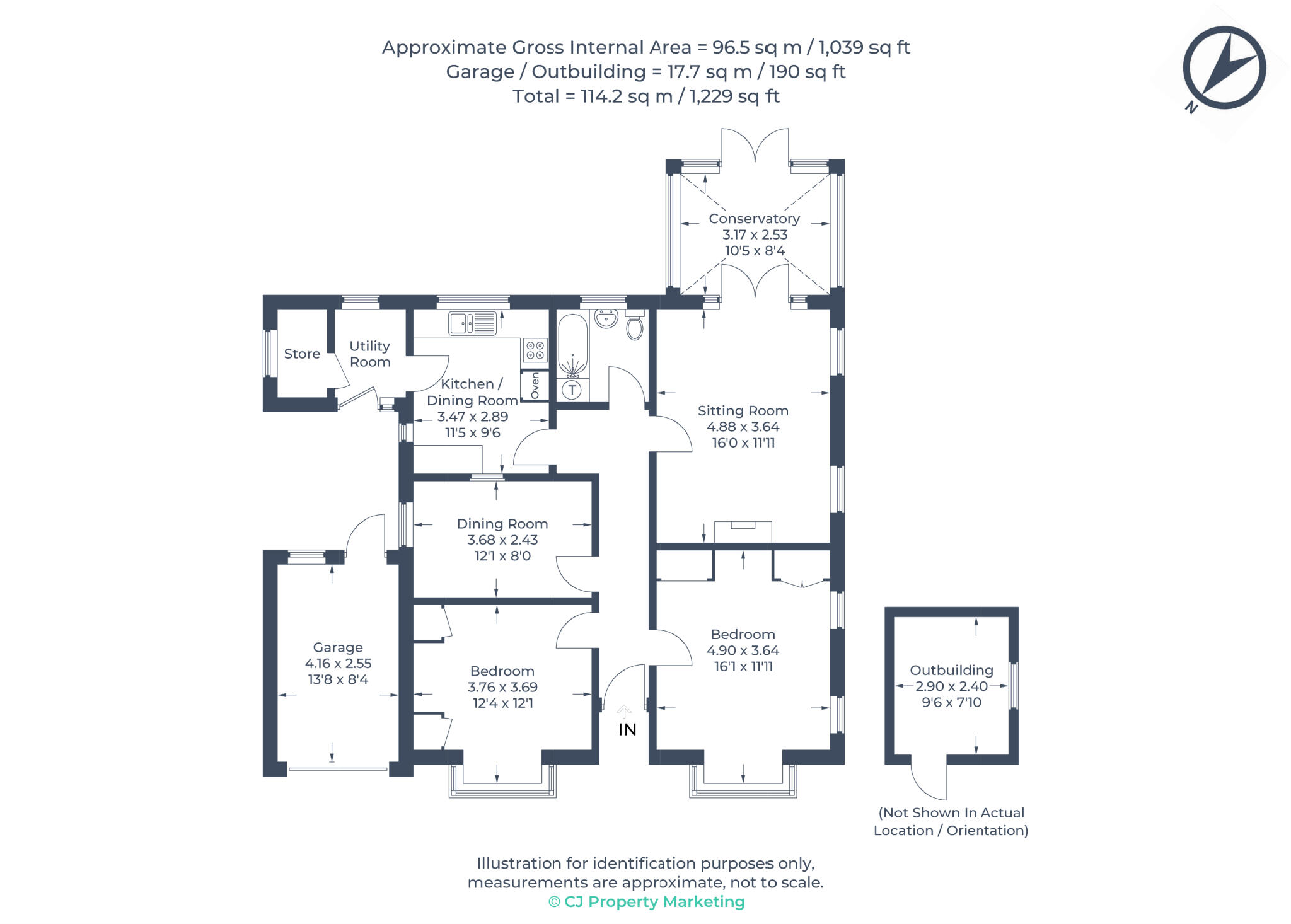 71, Lye Green Road, Buckinghamshire floorplan