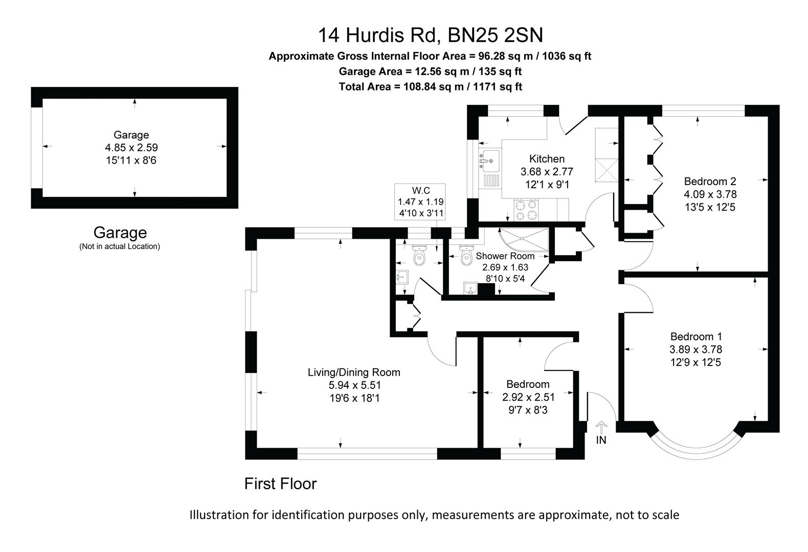 14, Hurdis Road, Seaford floorplan