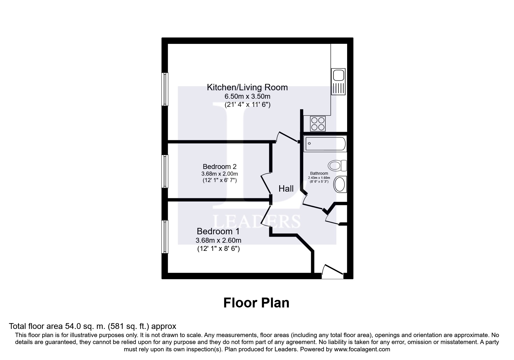 2 Bedrooms Flat to rent in Cherry Court, Orchard Street, Warrington WA1