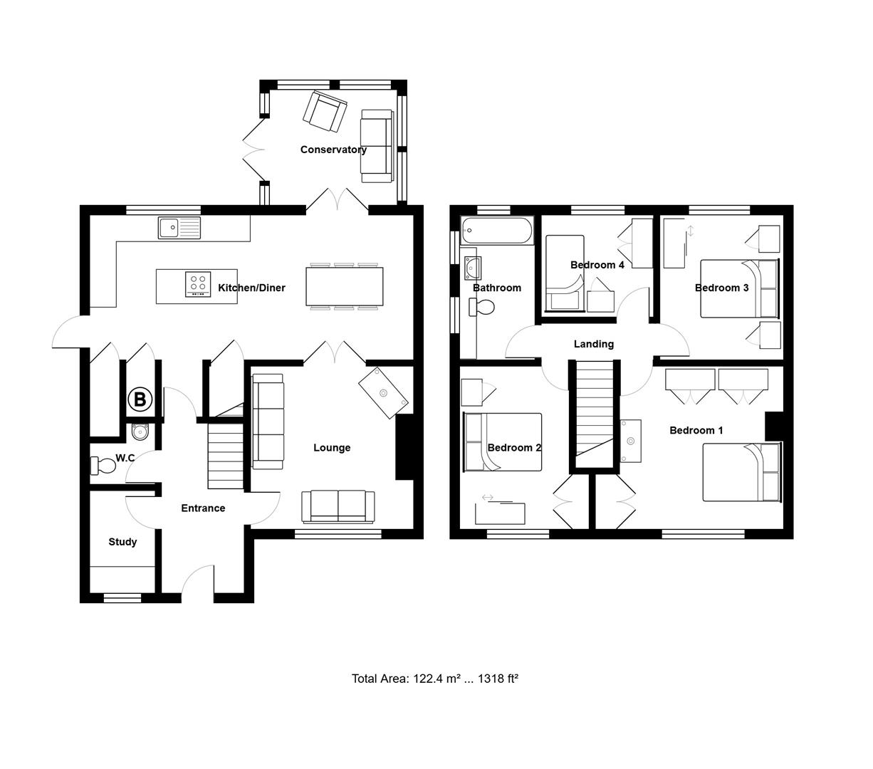 166, Merafield Road, Plymouth floorplan