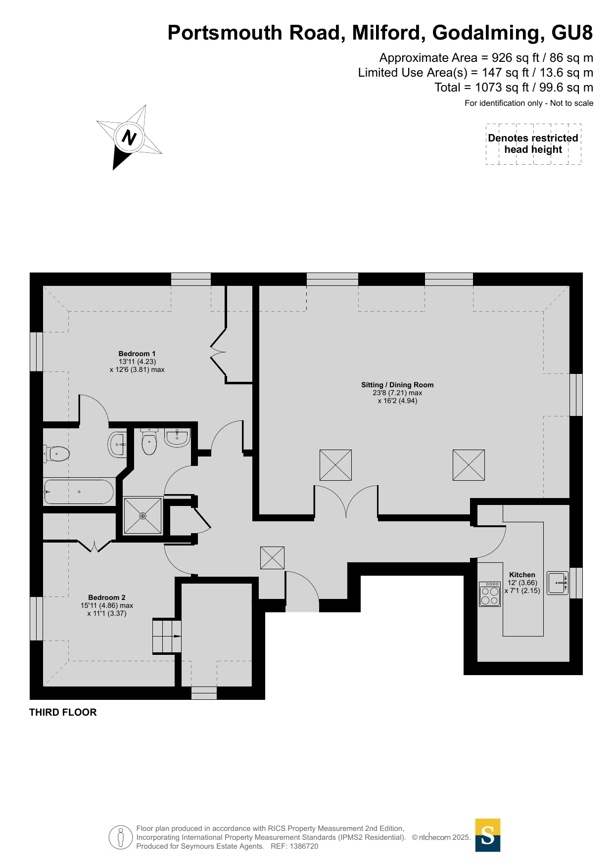 5 Milford House,, Portsmouth Road, Godalming floorplan