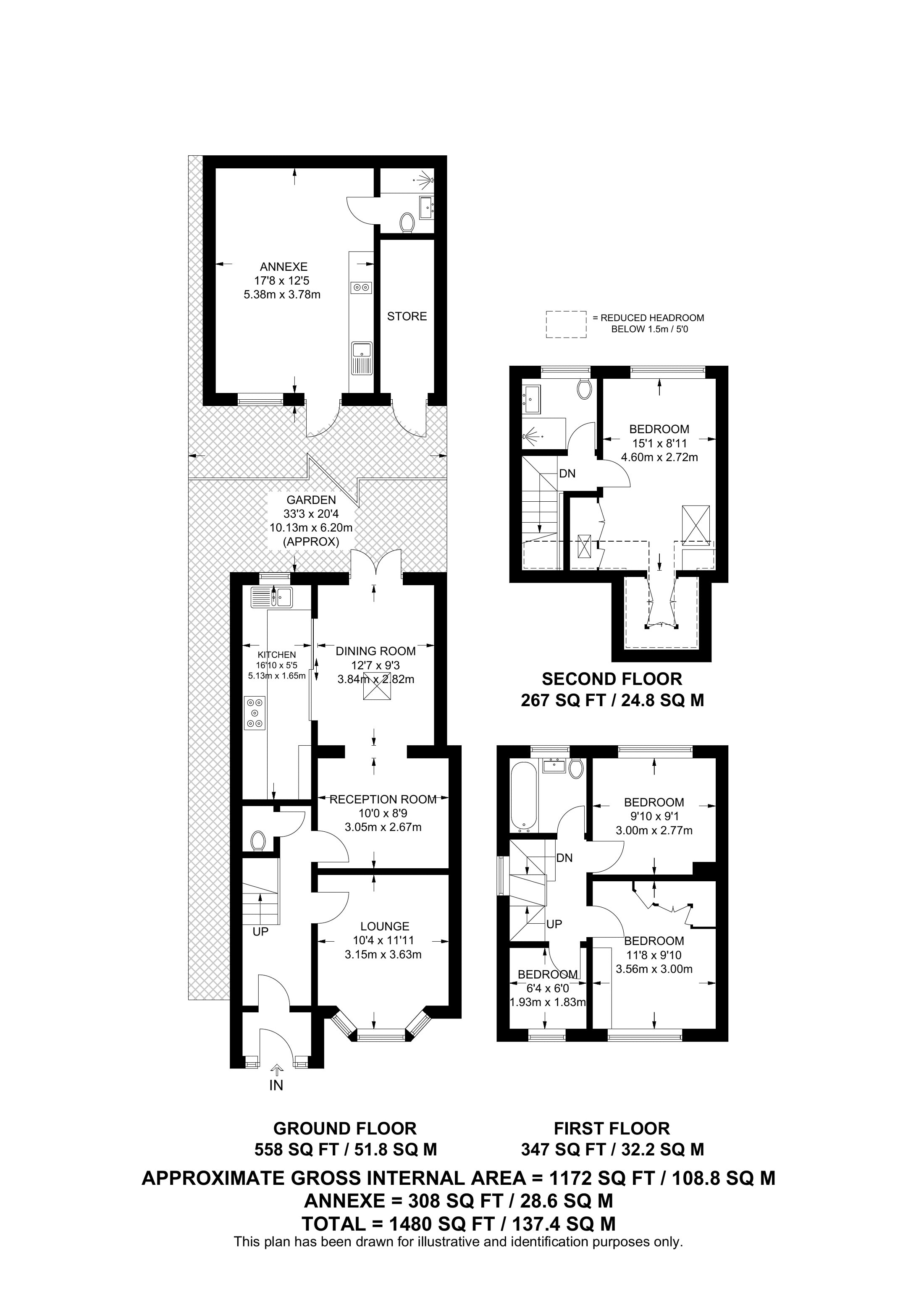 Kingshill Avenue, Worcester Park floorplan
