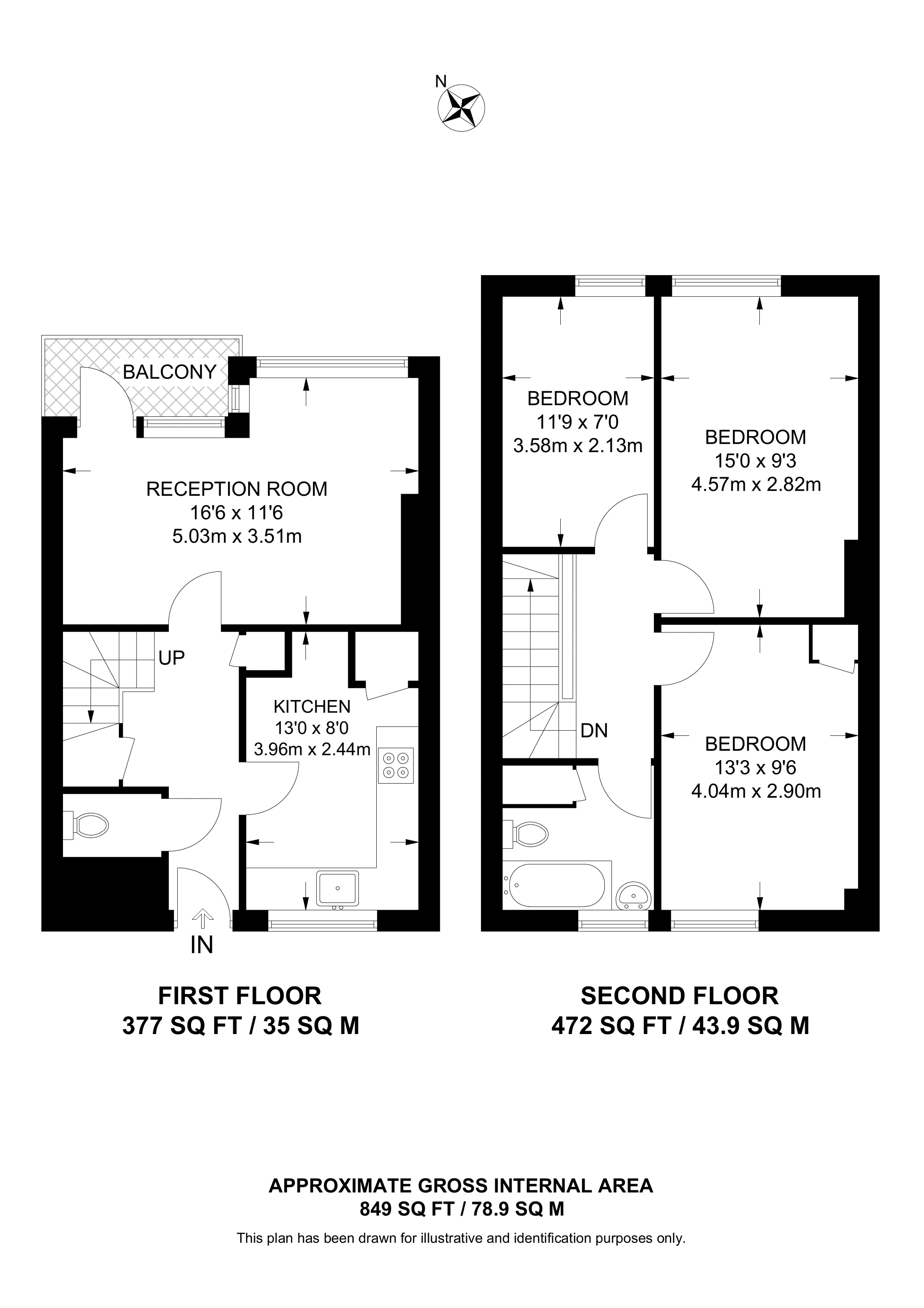 Howard Road, Stoke Newington floorplan