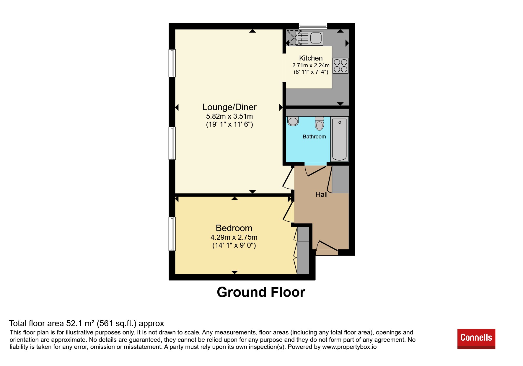 Flat 1, Phoenix House, Michaels Mews, Aylesbury floorplan