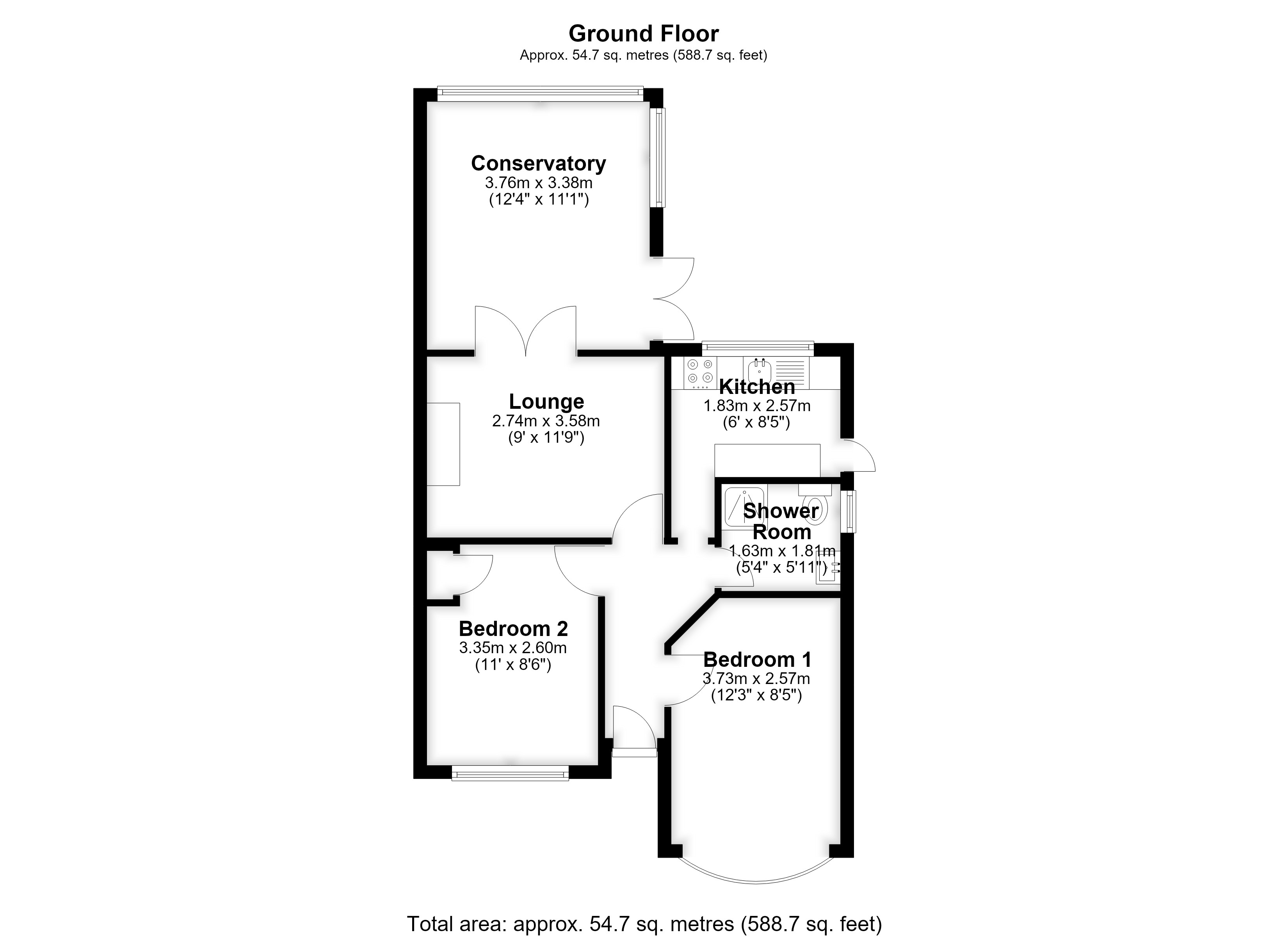 66, Eversley Avenue, Bexleyheath floorplan