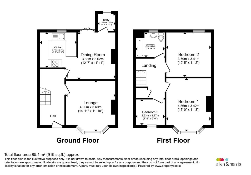73, Newfoundland Road, Cardiff floorplan