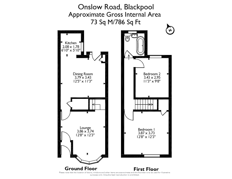 11, Onslow Road, Onslow Road, Blackpool floorplan