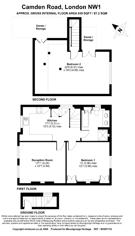 1 Bedrooms Flat to rent in Camden Road, London NW1