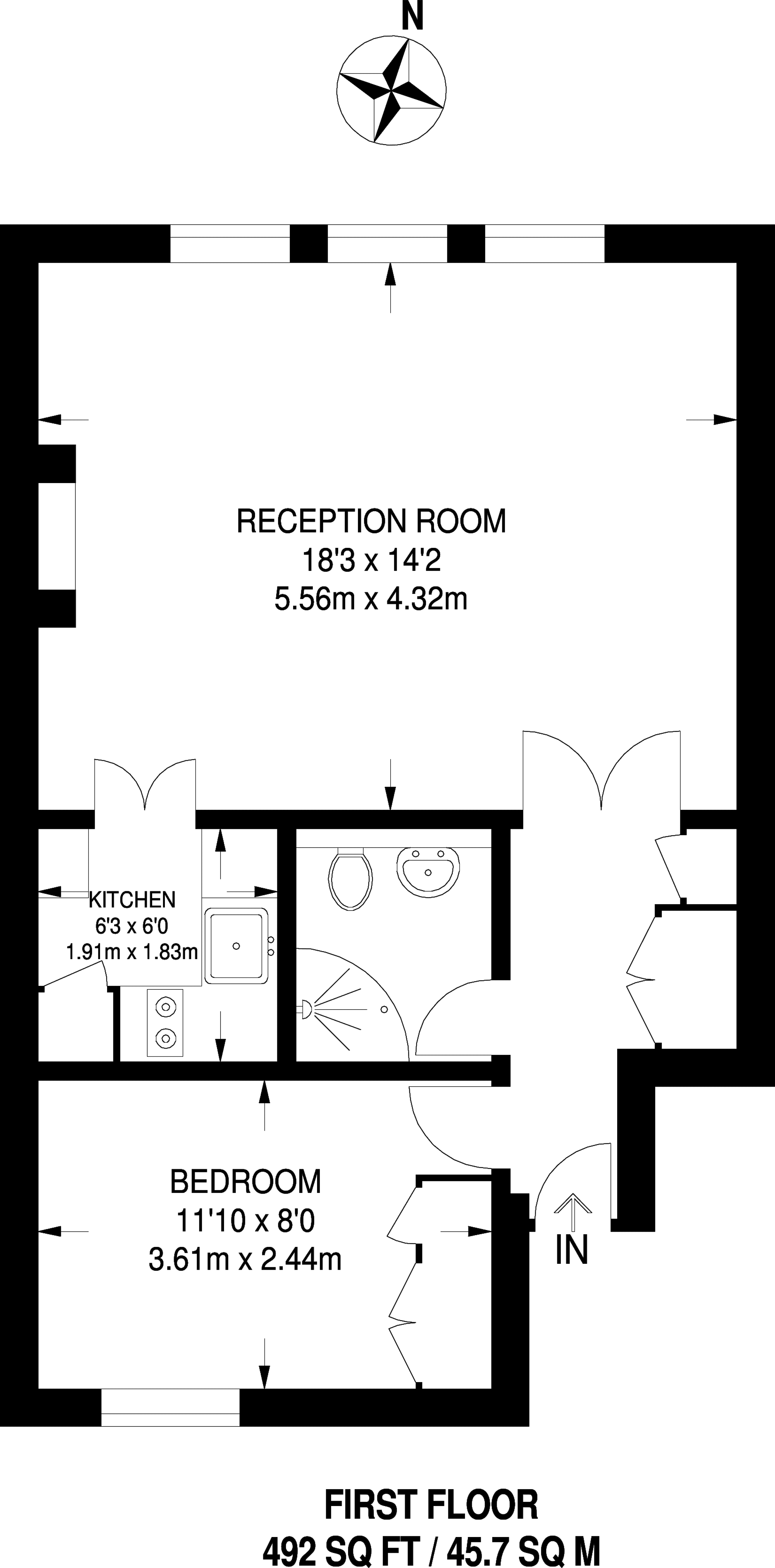 1 Bedrooms Flat to rent in Kew Road, Richmond TW9