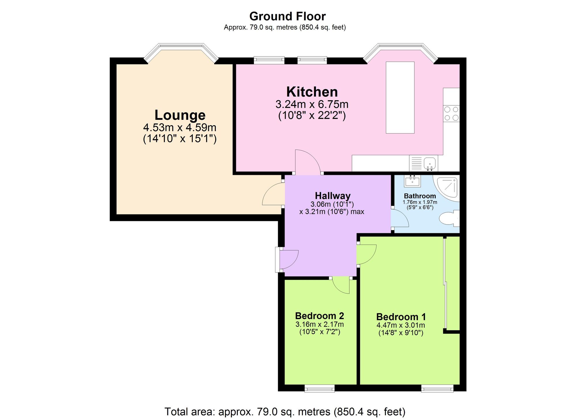 8 Bishops Place, Paignton floorplan