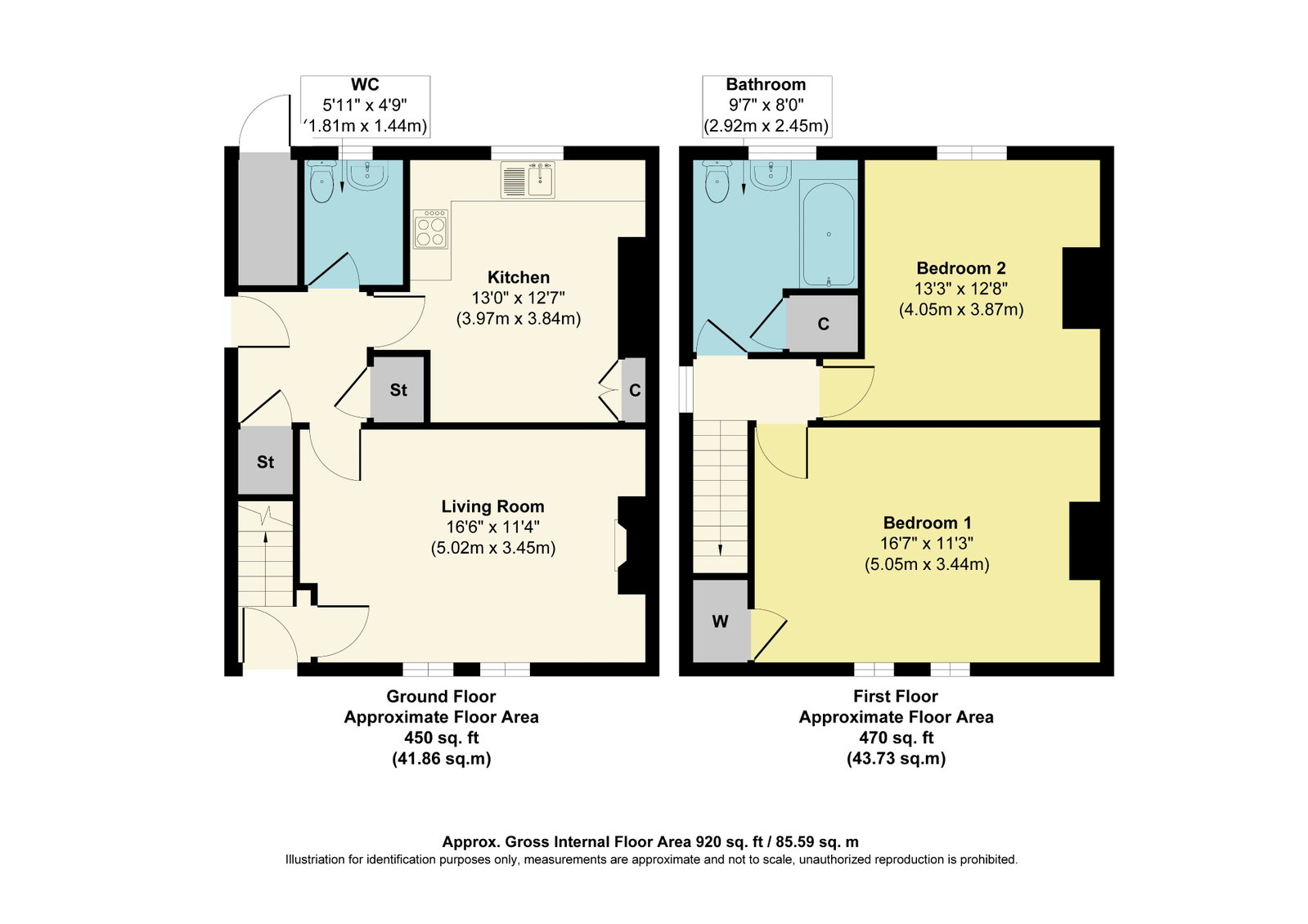 9, Taylor Grove, Leeds floorplan