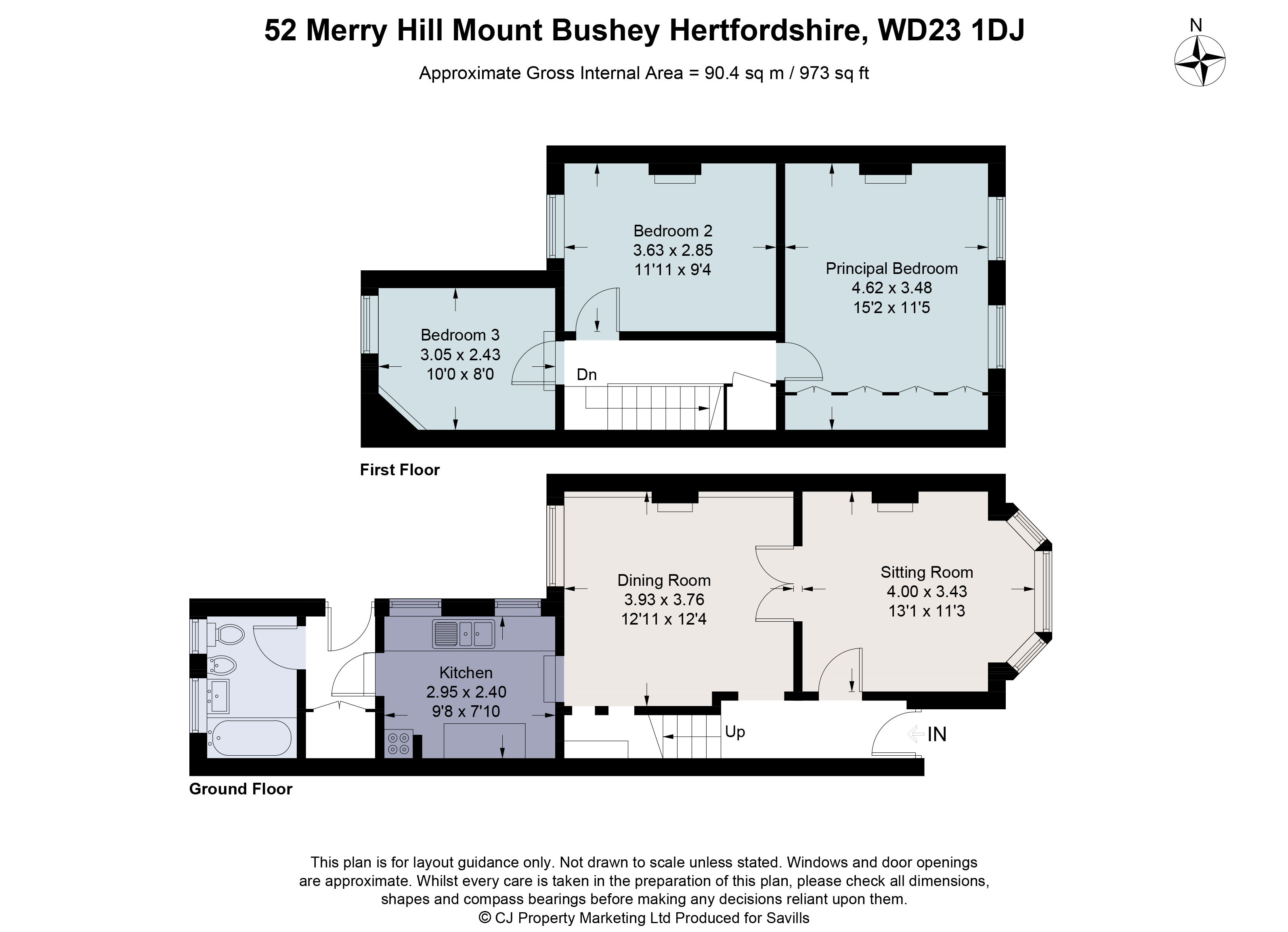 Merry Hill Mount, Hertfordshire floorplan