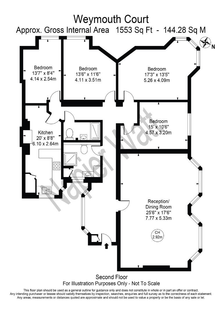 Flat 7, Weymouth Court, 1 Weymouth Street, London floorplan